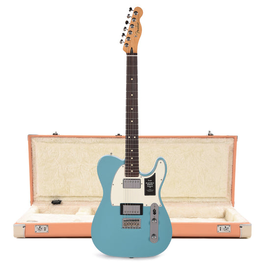 Fender Player II Telecaster HH RW Aquatone Blue and Pacific Peach Hardshell Case Bundle Electric Guitars / Solid Body