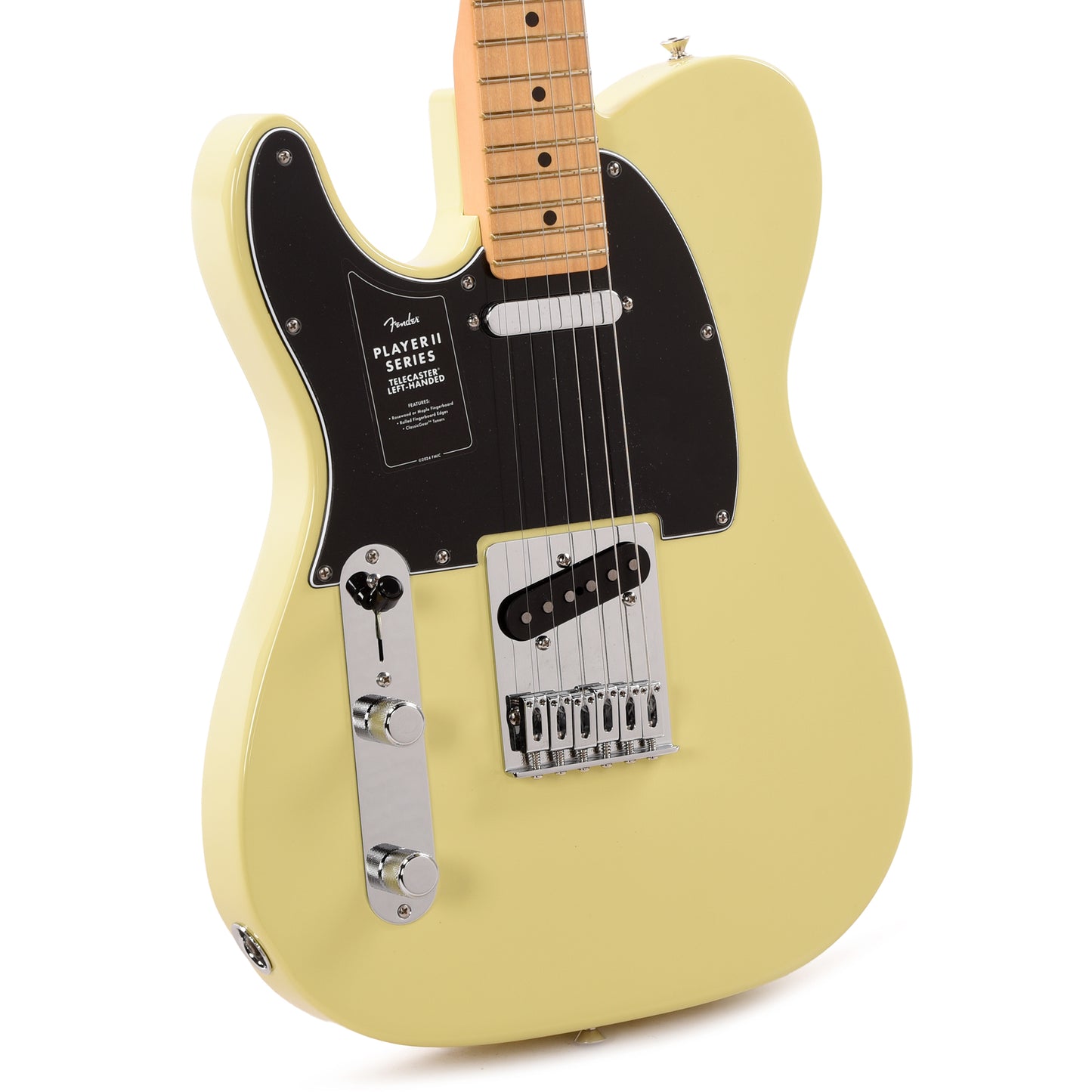 Fender Player II Telecaster Hialeah Yellow LEFTY Electric Guitars / Solid Body