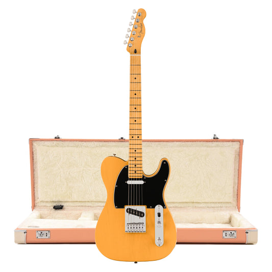 Fender Player II Telecaster MN Butterscotch Blonde and Pacific Peach Hardshell Case Bundle Electric Guitars / Solid Body