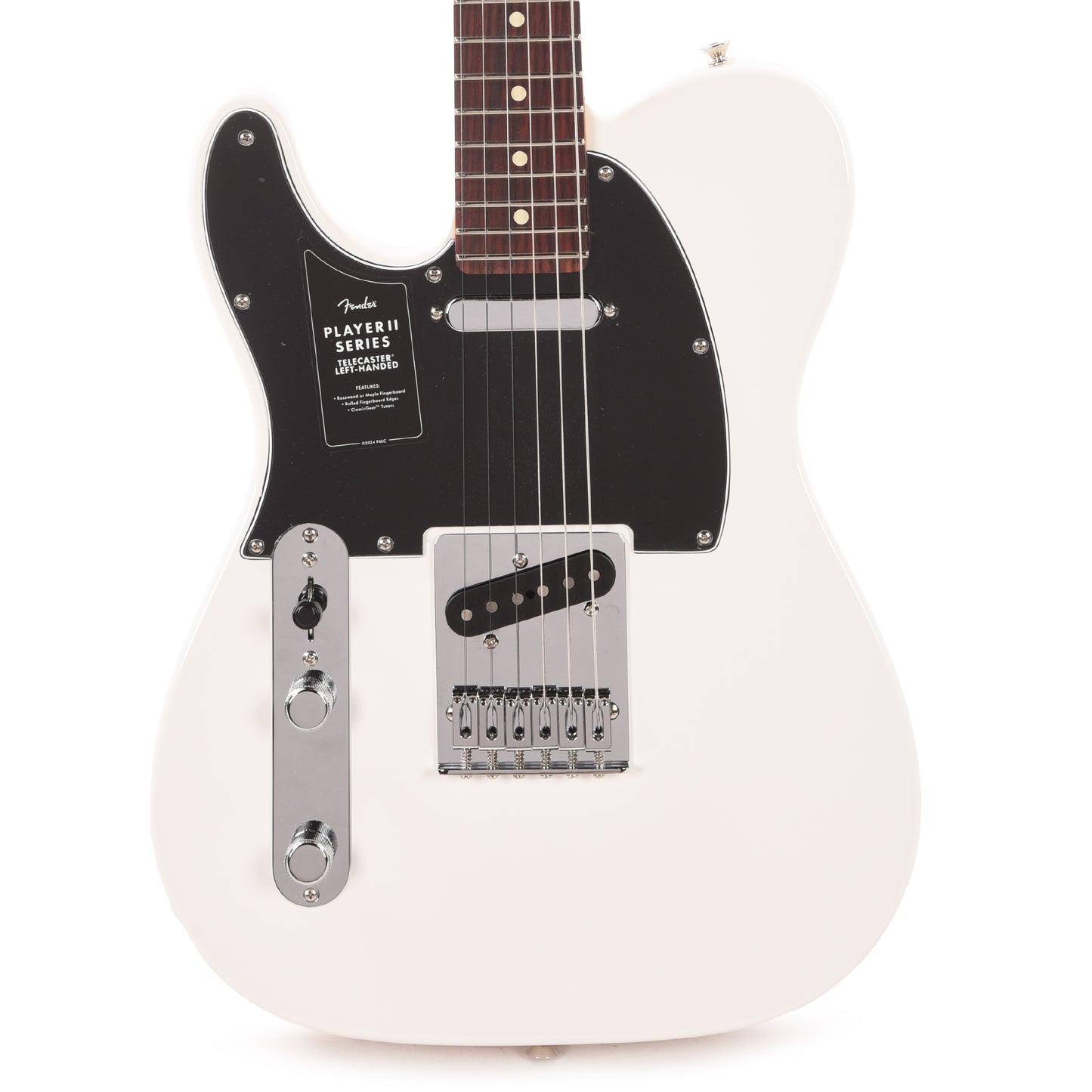 Fender Player II Telecaster Polar White LEFTY Electric Guitars / Solid Body
