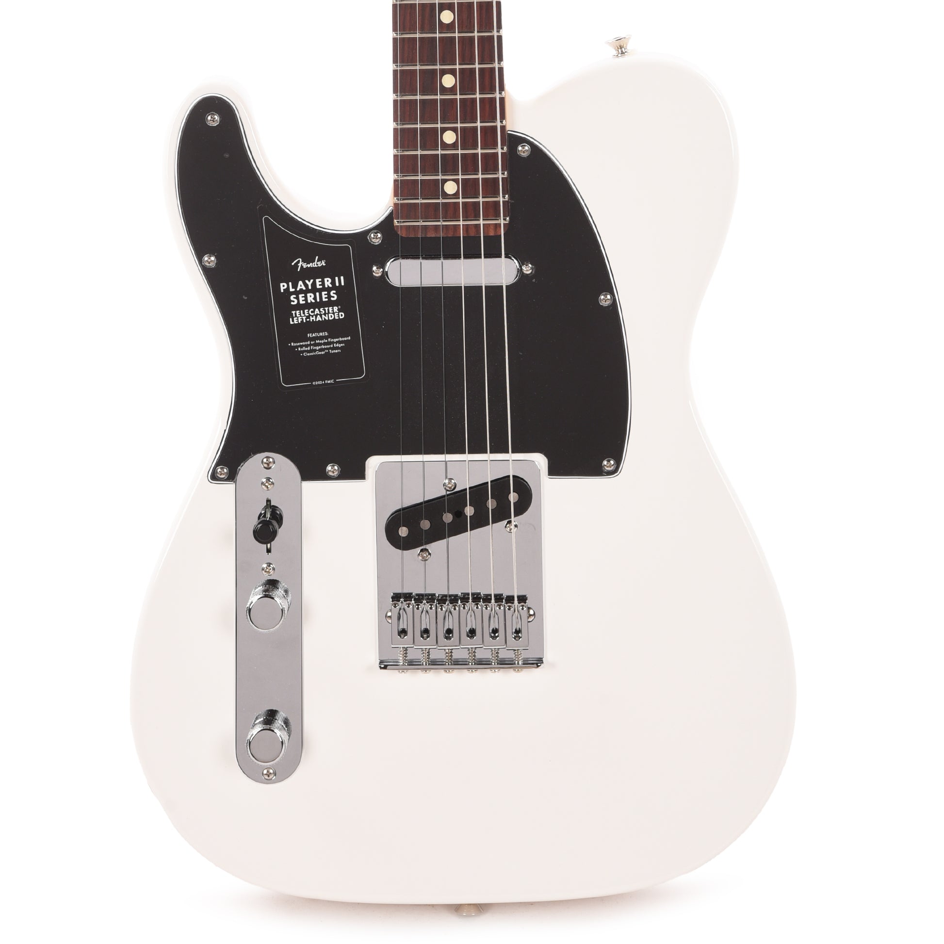 Fender Player II Telecaster Polar White LEFTY Electric Guitars / Solid Body