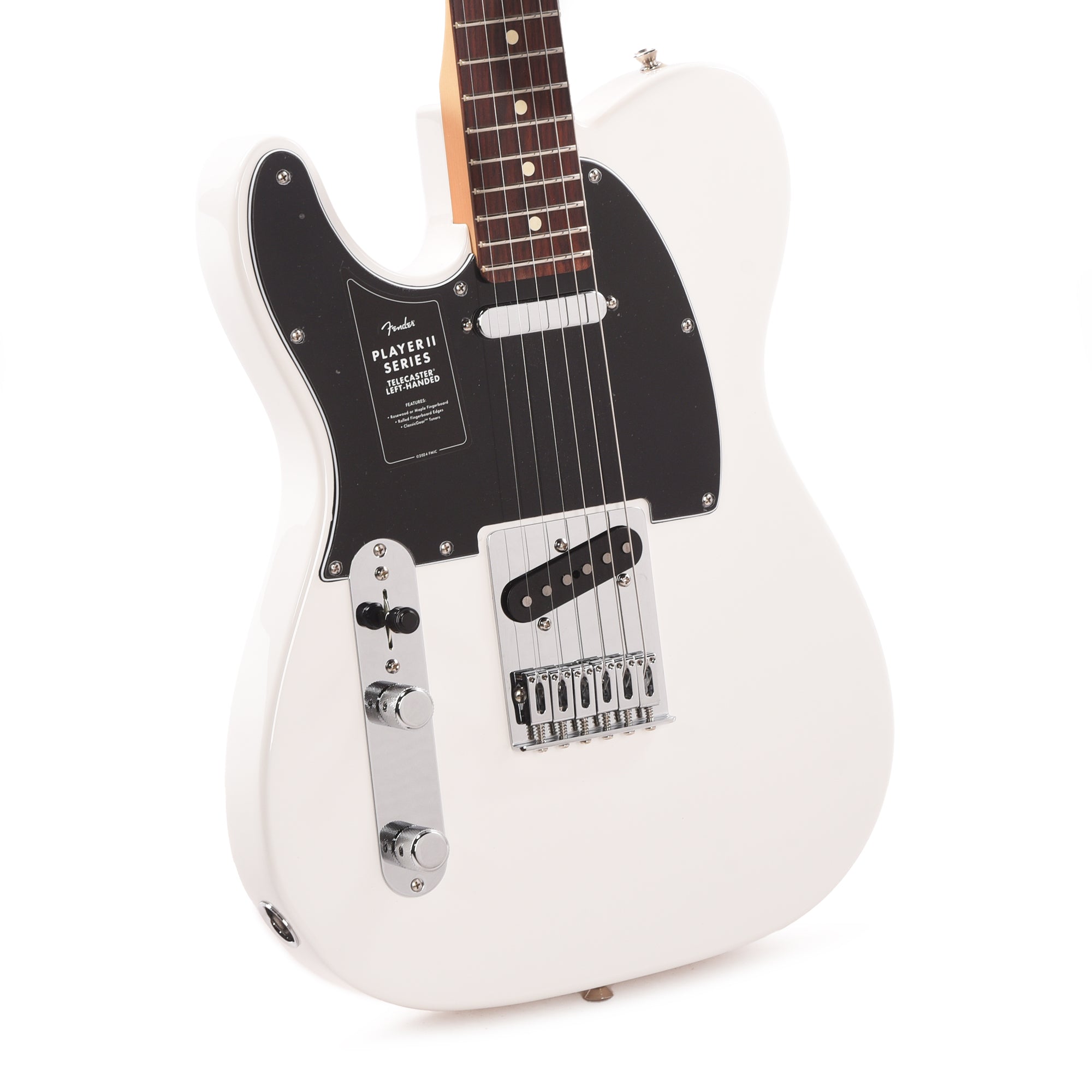 フェンダープレイヤー2テレキャスターPolar WhiteLeft-Handed Fender Player II Telecaster Polar White LEFTY – Chicago Music Exchange