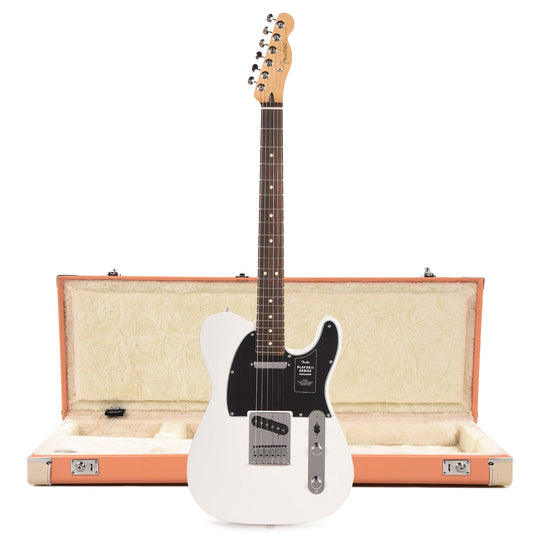 Fender Player II Telecaster RW Polar White and Pacific Peach Hardshell Case Bundle Electric Guitars / Solid Body