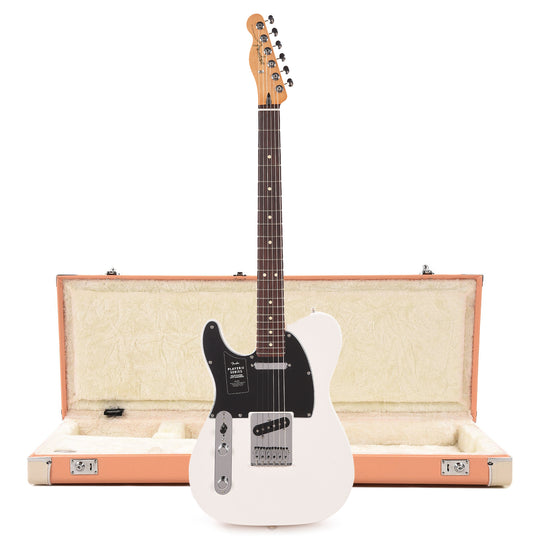 Fender Player II Telecaster RW Polar White LEFTY and Pacific Peach Hardshell Case Bundle Electric Guitars / Solid Body