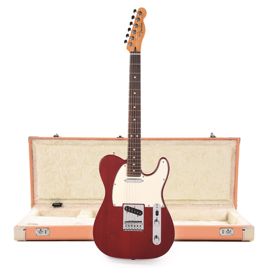 Fender Player II Telecaster RW Transparent Cherry and Pacific Peach Hardshell Case Bundle Electric Guitars / Solid Body