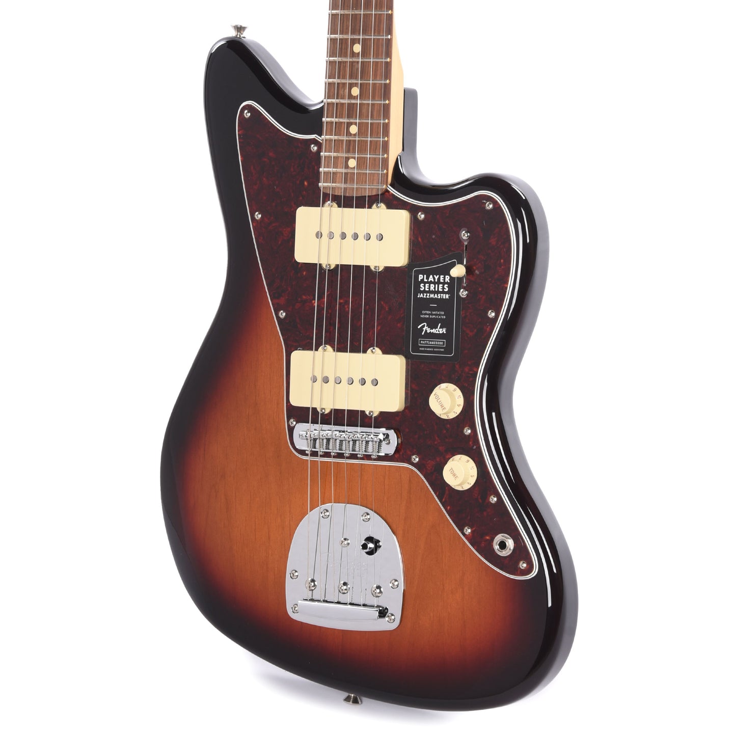 Fender Player Jazzmaster 3-Color Sunburst w/Black Headcap Electric Guitars / Solid Body