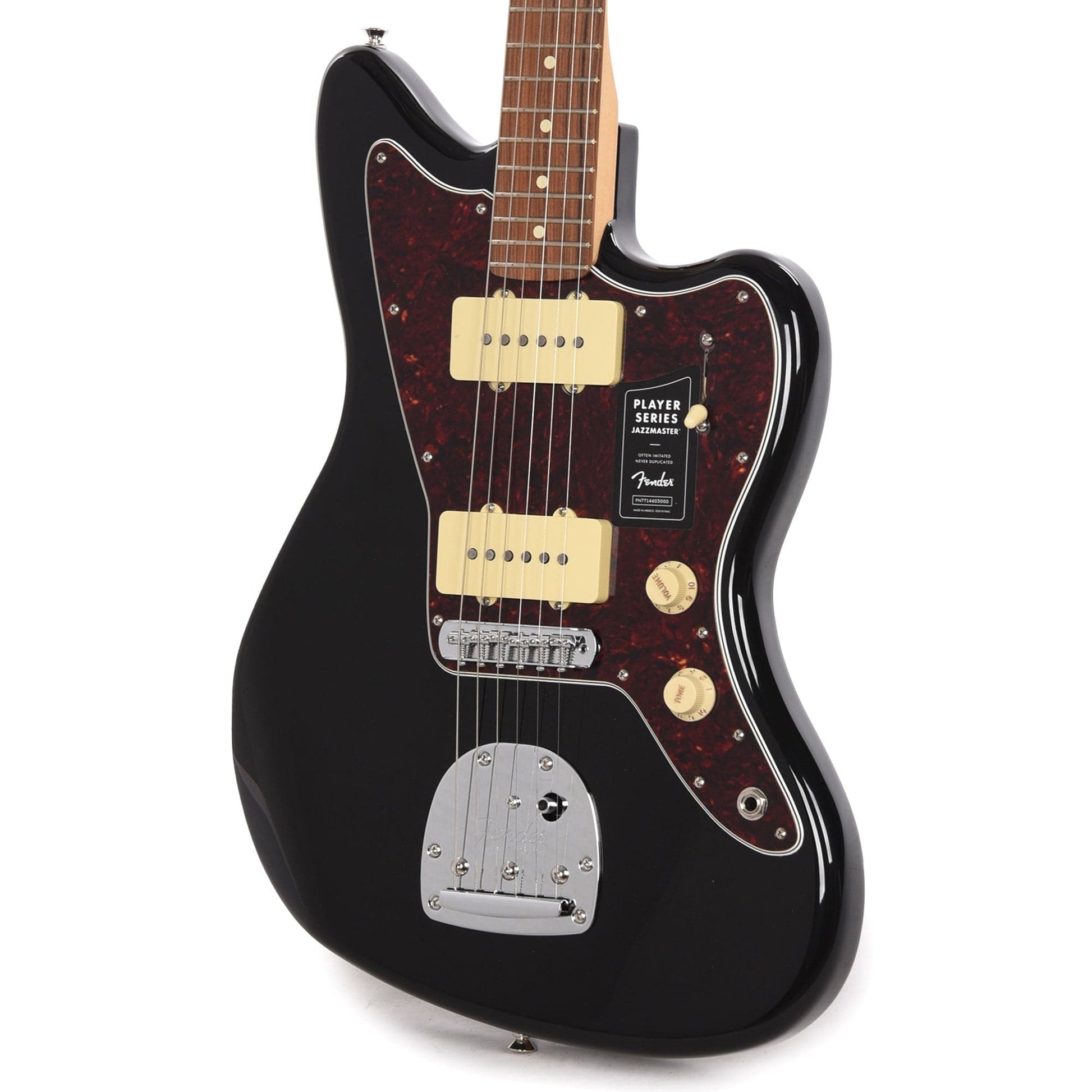 Fender Player Jazzmaster Black w/Matching Headcap, Pure Vintage '65 Pickups, & Series/Parallel 4-Way Electric Guitars / Solid Body