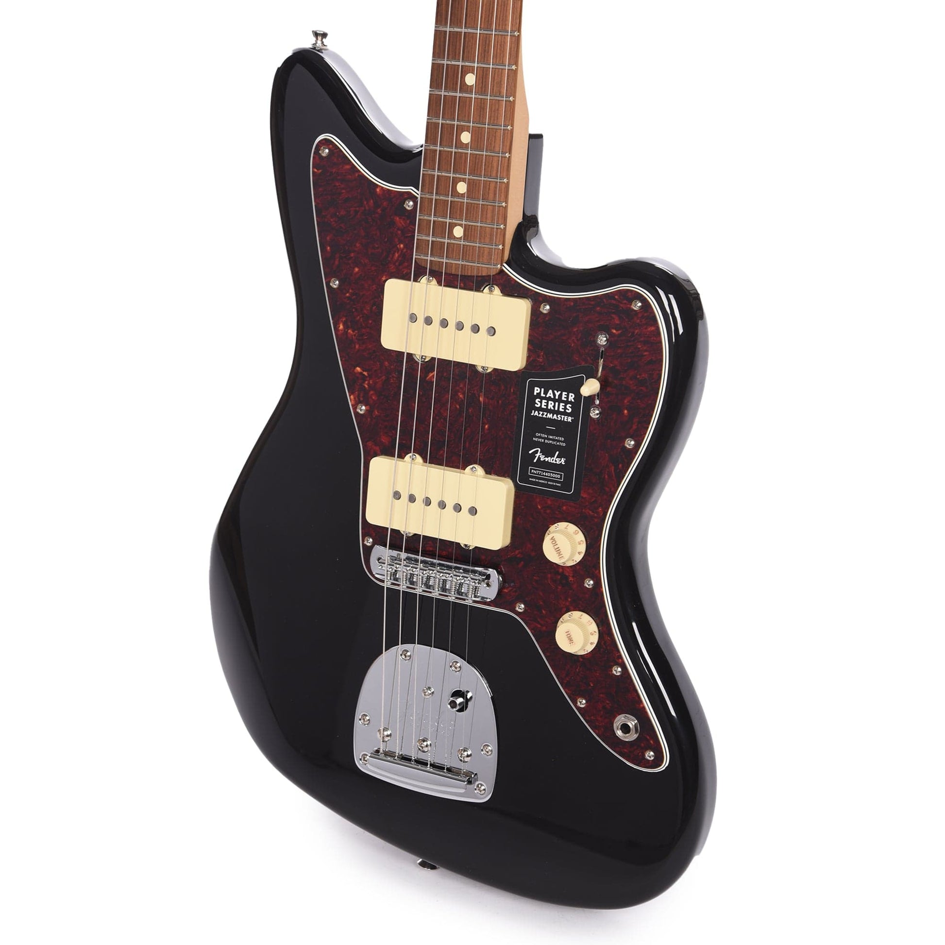 Fender Player Jazzmaster Black w/Matching Headcap, Pure Vintage '65 Pickups, & Series/Parallel 4-Way Electric Guitars / Solid Body