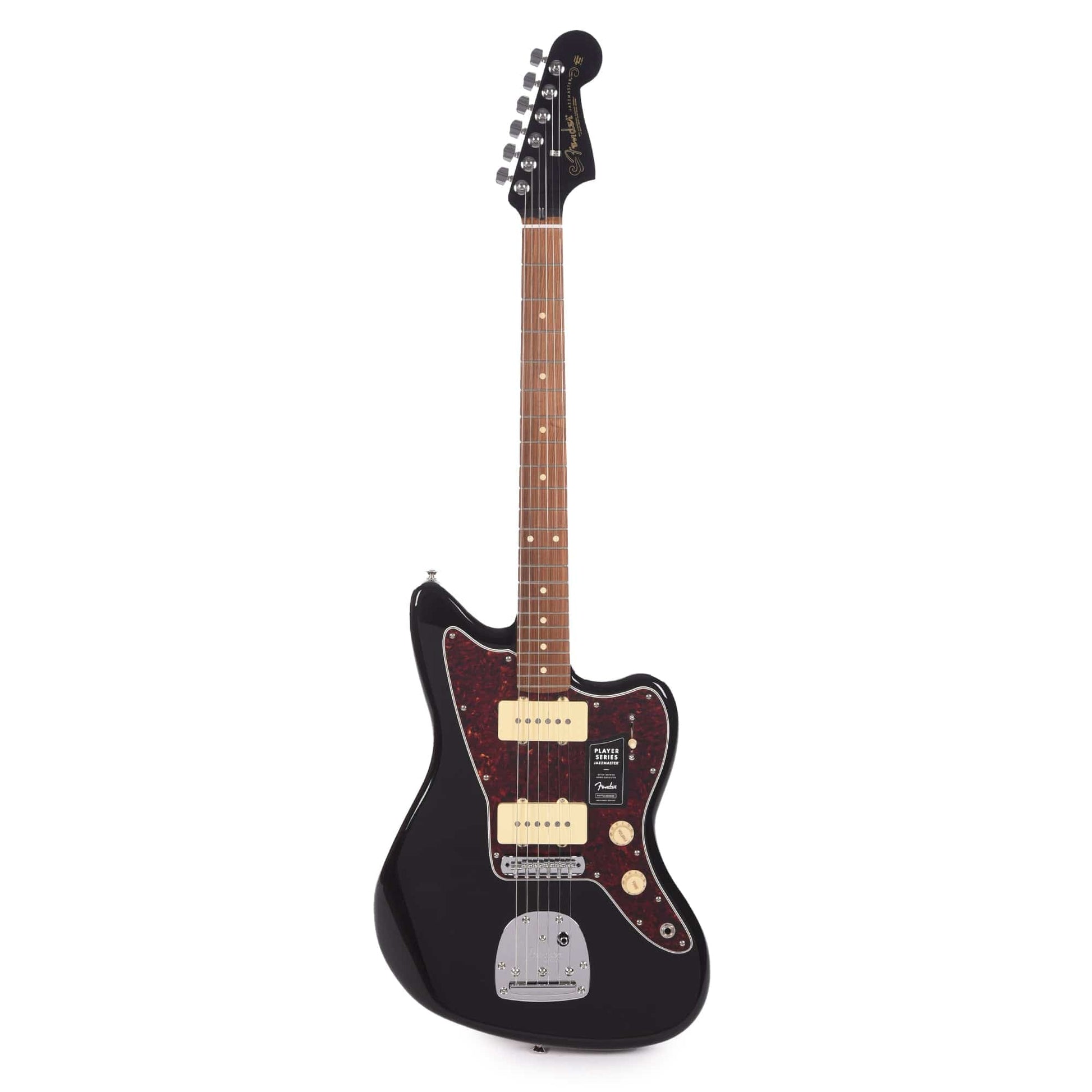 Fender Player Jazzmaster Black w/Matching Headcap, Pure Vintage '65 Pickups, & Series/Parallel 4-Way Electric Guitars / Solid Body