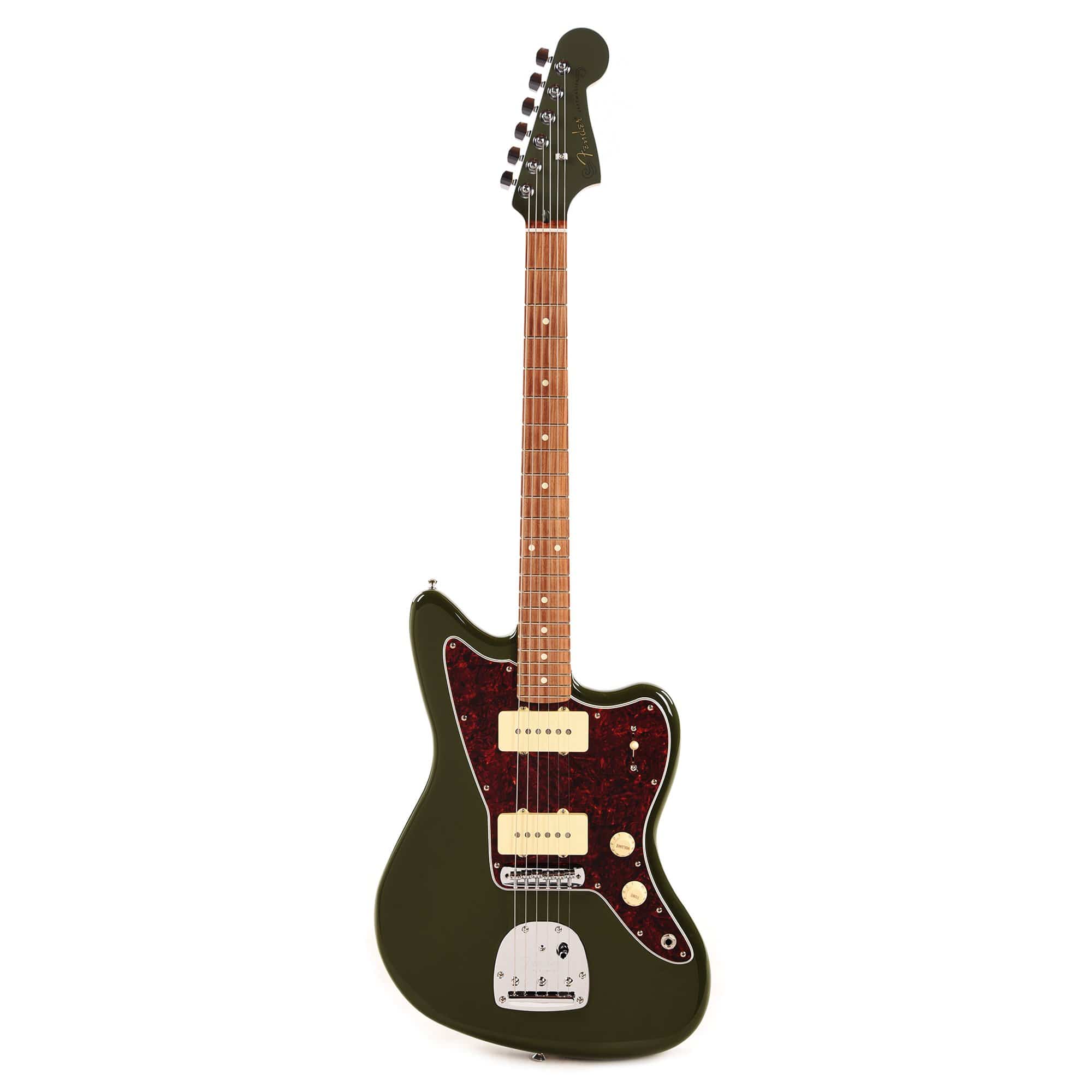 Fender Player Jazzmaster Olive w/Matching Headcap, Pure Vintage '65 Pickups, & Series/Parallel 4-Way Electric Guitars / Solid Body