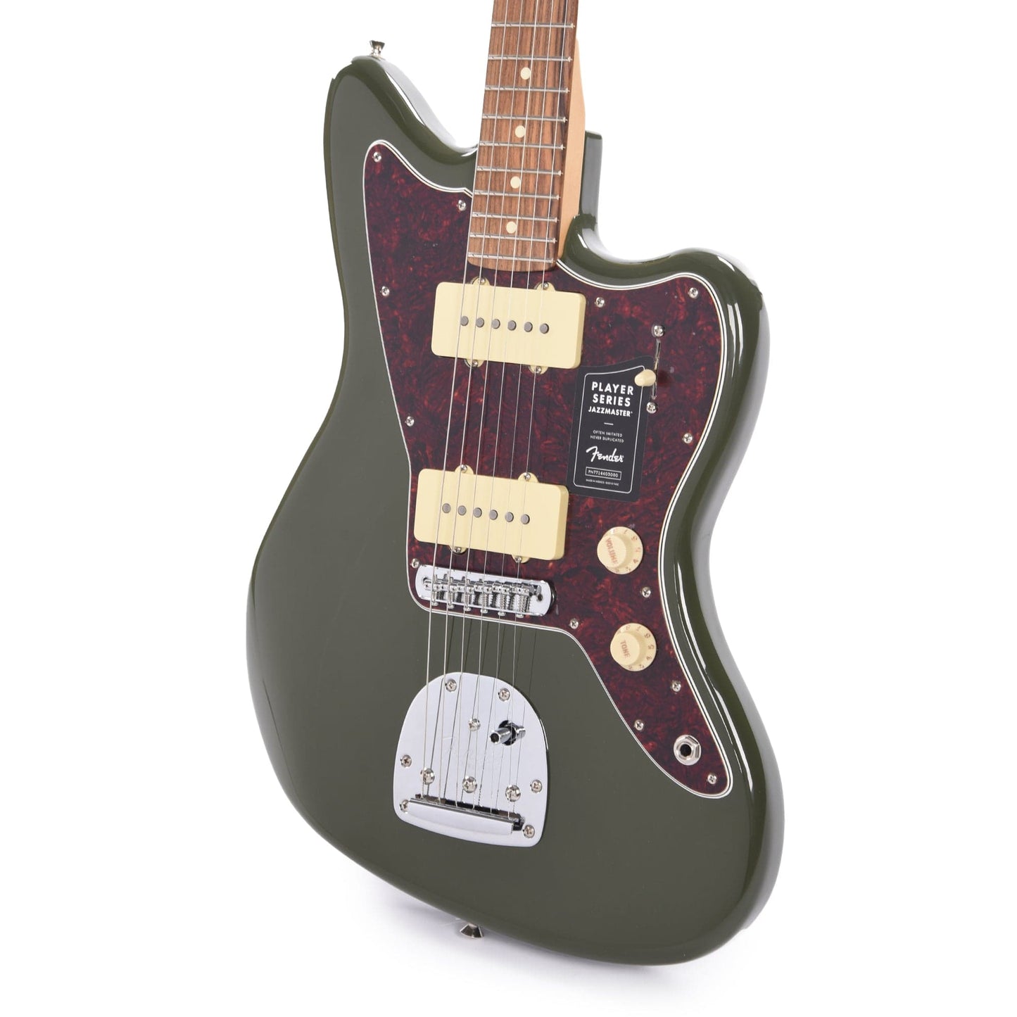 Fender Player Jazzmaster Olive w/Matching Headcap, Pure Vintage '65 Pickups, & Series/Parallel 4-Way Electric Guitars / Solid Body