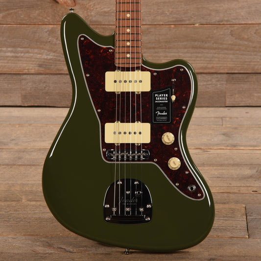 Fender Player Jazzmaster Olive w/Matching Headcap, Pure Vintage '65 Pickups, & Series/Parallel 4-Way Electric Guitars / Solid Body