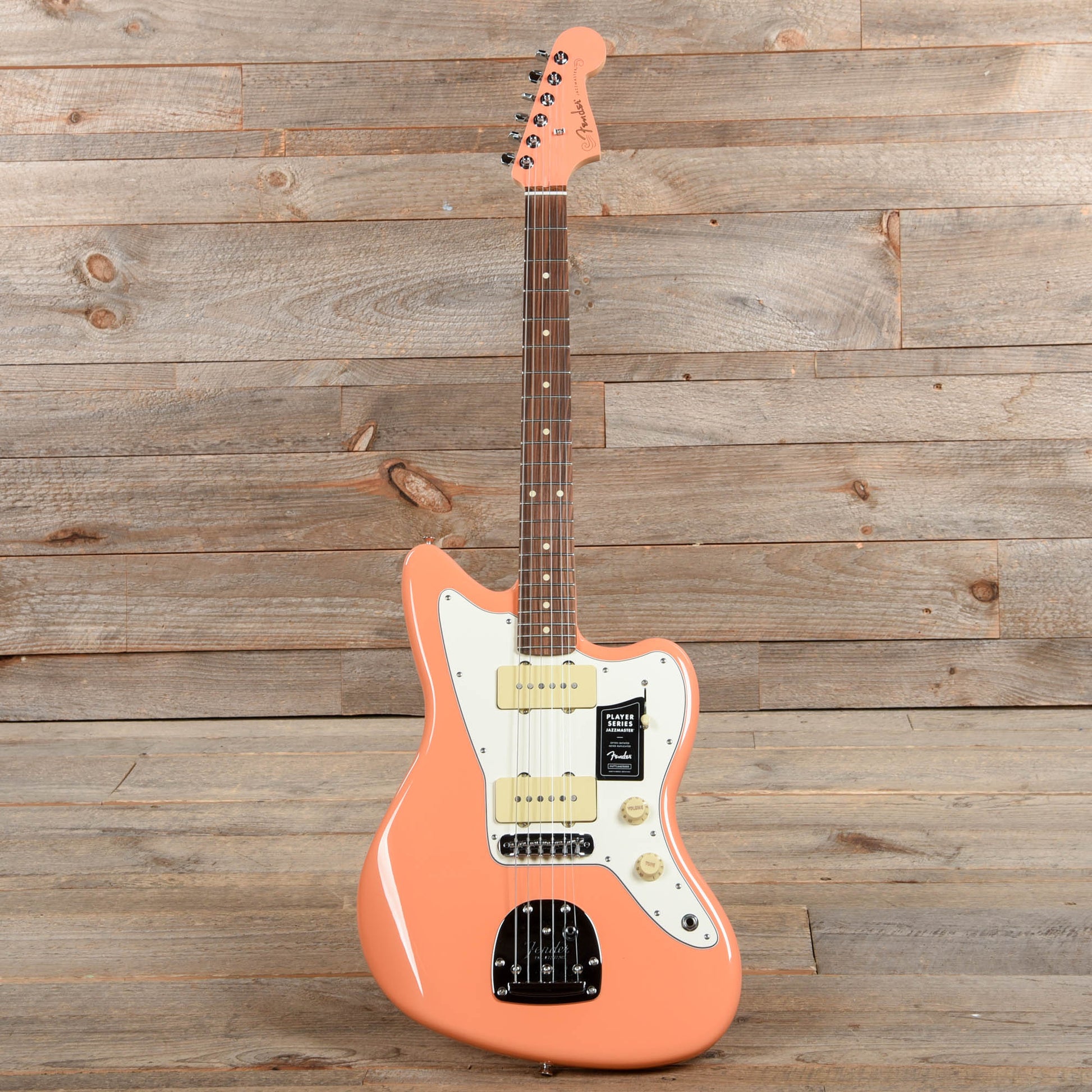 Fender Player Jazzmaster Pacific Peach w/Matching Headcap, Pure Vintage '65 Pickups, & Series/Parallel 4-Way Electric Guitars / Solid Body