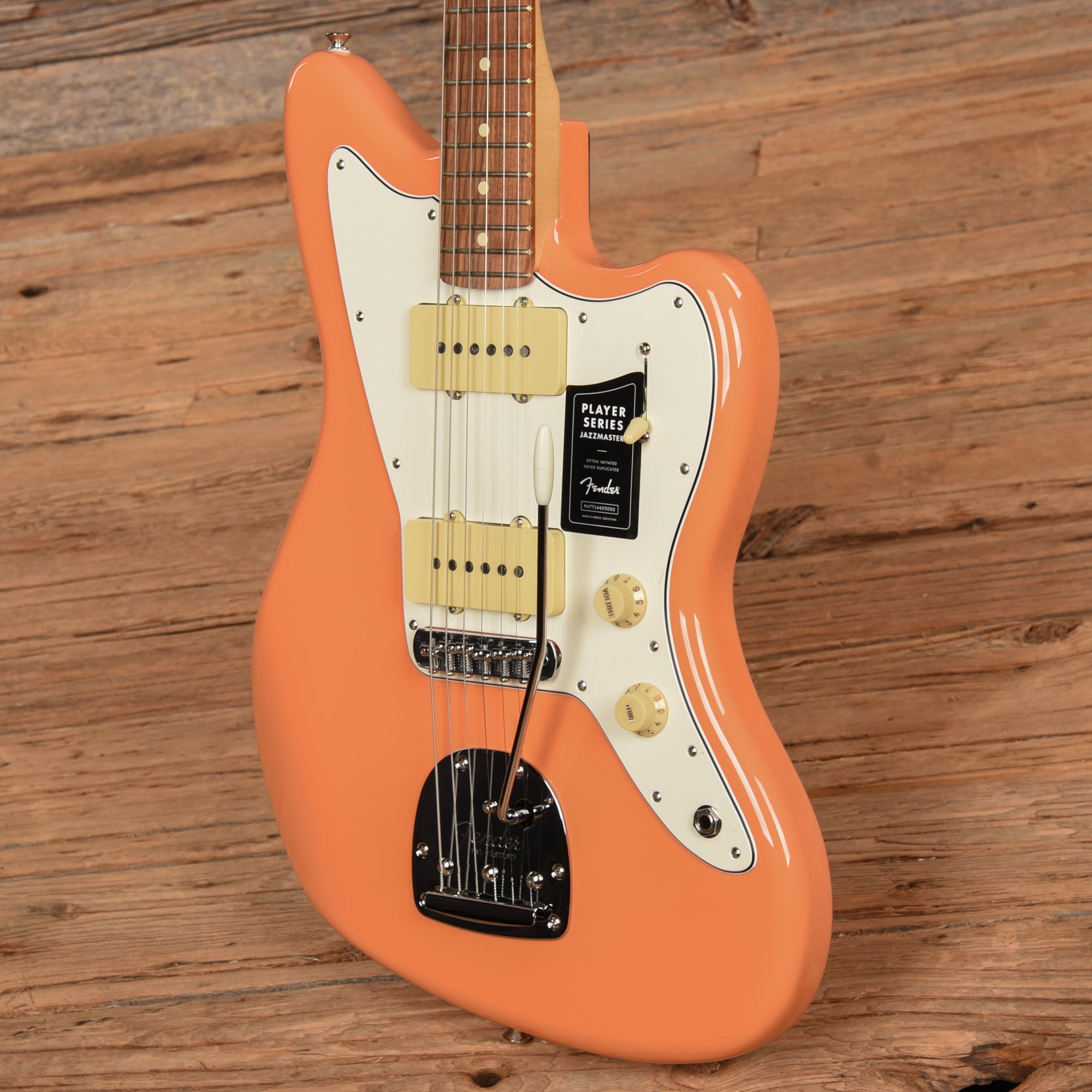 Fender Player Jazzmaster Pacific Peach w/Matching Headcap, Pure Vintage '65 Pickups, & Series/Parallel 4-Way Electric Guitars / Solid Body