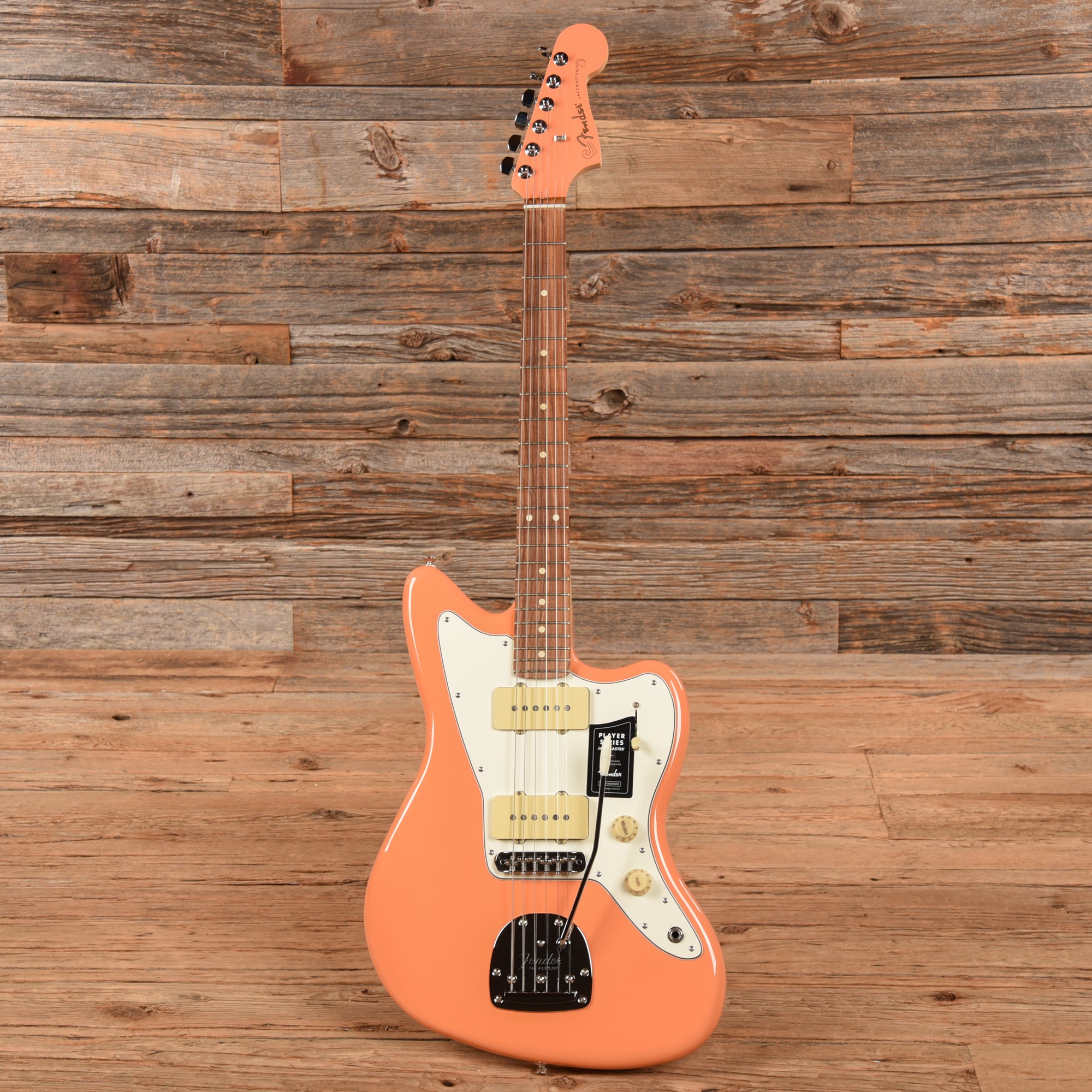 Fender Player Jazzmaster Pacific Peach w/Matching Headcap, Pure Vintage '65 Pickups, & Series/Parallel 4-Way Electric Guitars / Solid Body
