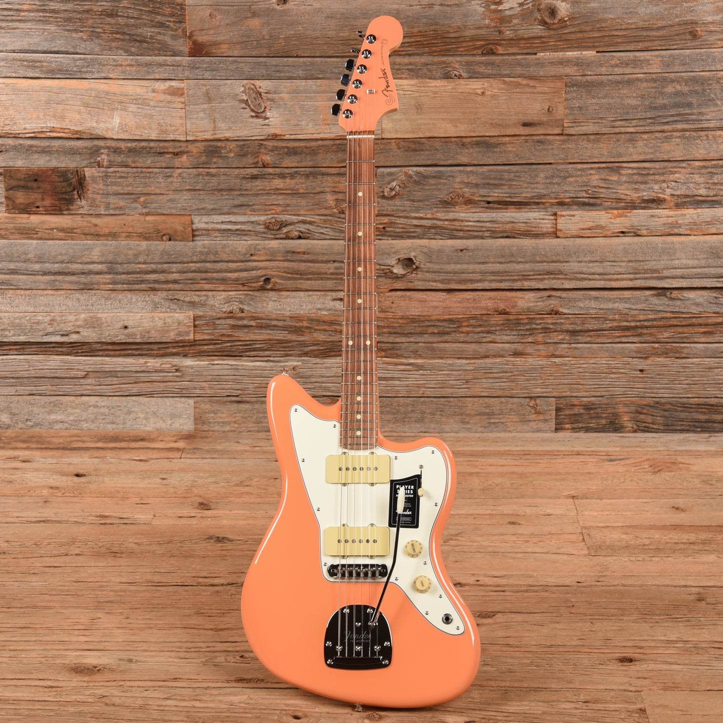 Fender Player Jazzmaster Pacific Peach w/Matching Headcap, Pure Vintage '65 Pickups, & Series/Parallel 4-Way Electric Guitars / Solid Body