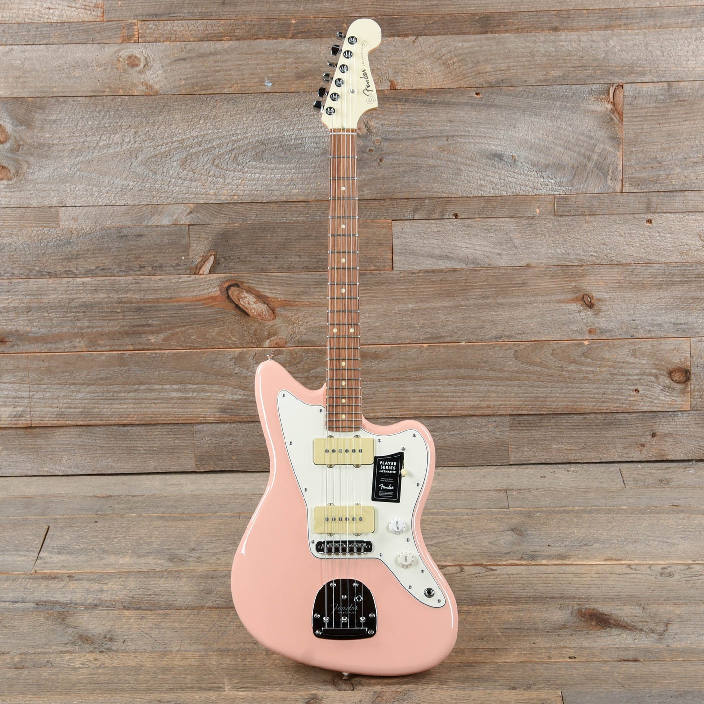 Fender Player Jazzmaster Shell Pink w/Olympic White Headcap, Pure Vintage '65 Pickups, & Series/Parallel 4-Way Electric Guitars / Solid Body