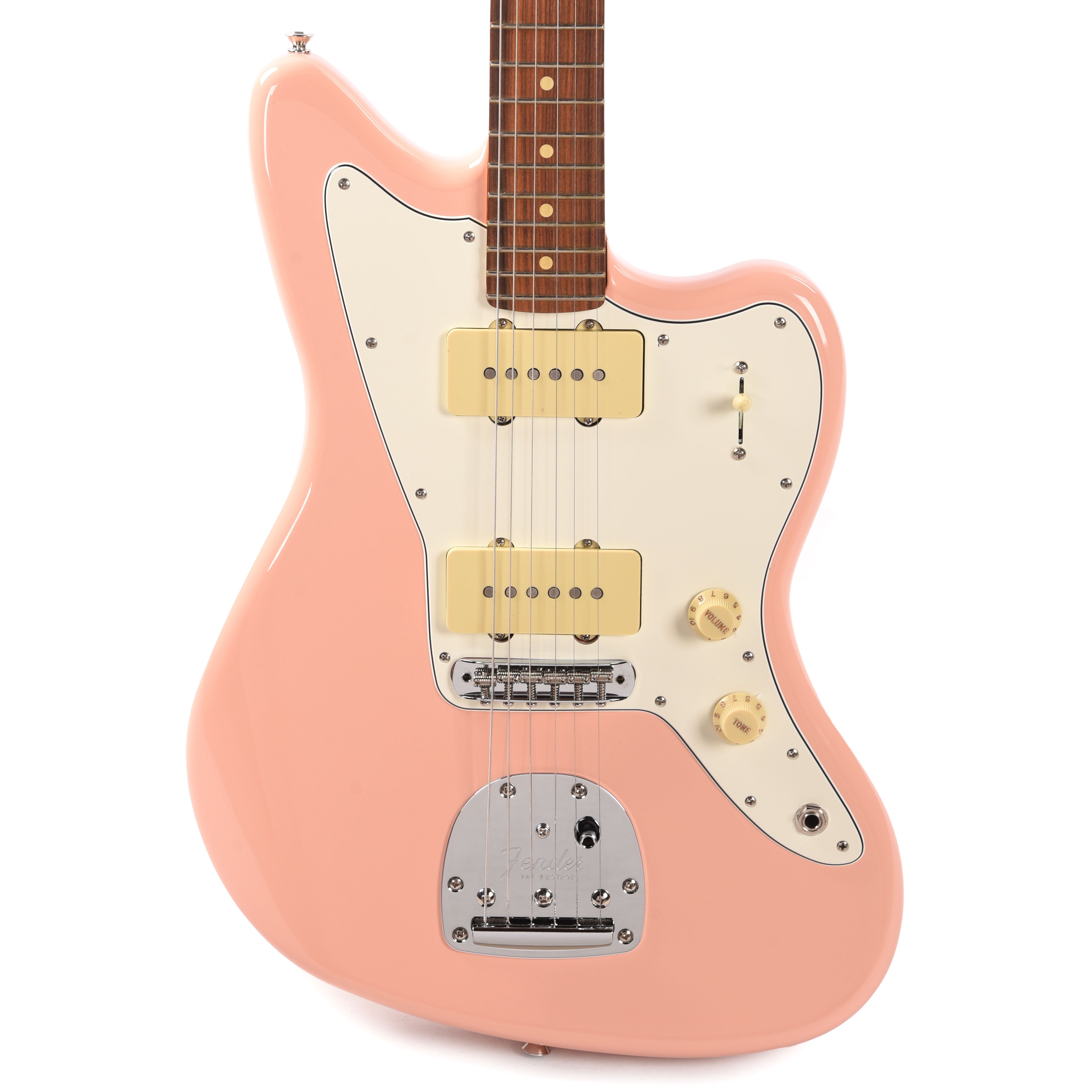 Fender Player Jazzmaster Shell Pink w/Olympic White Headcap, Pure