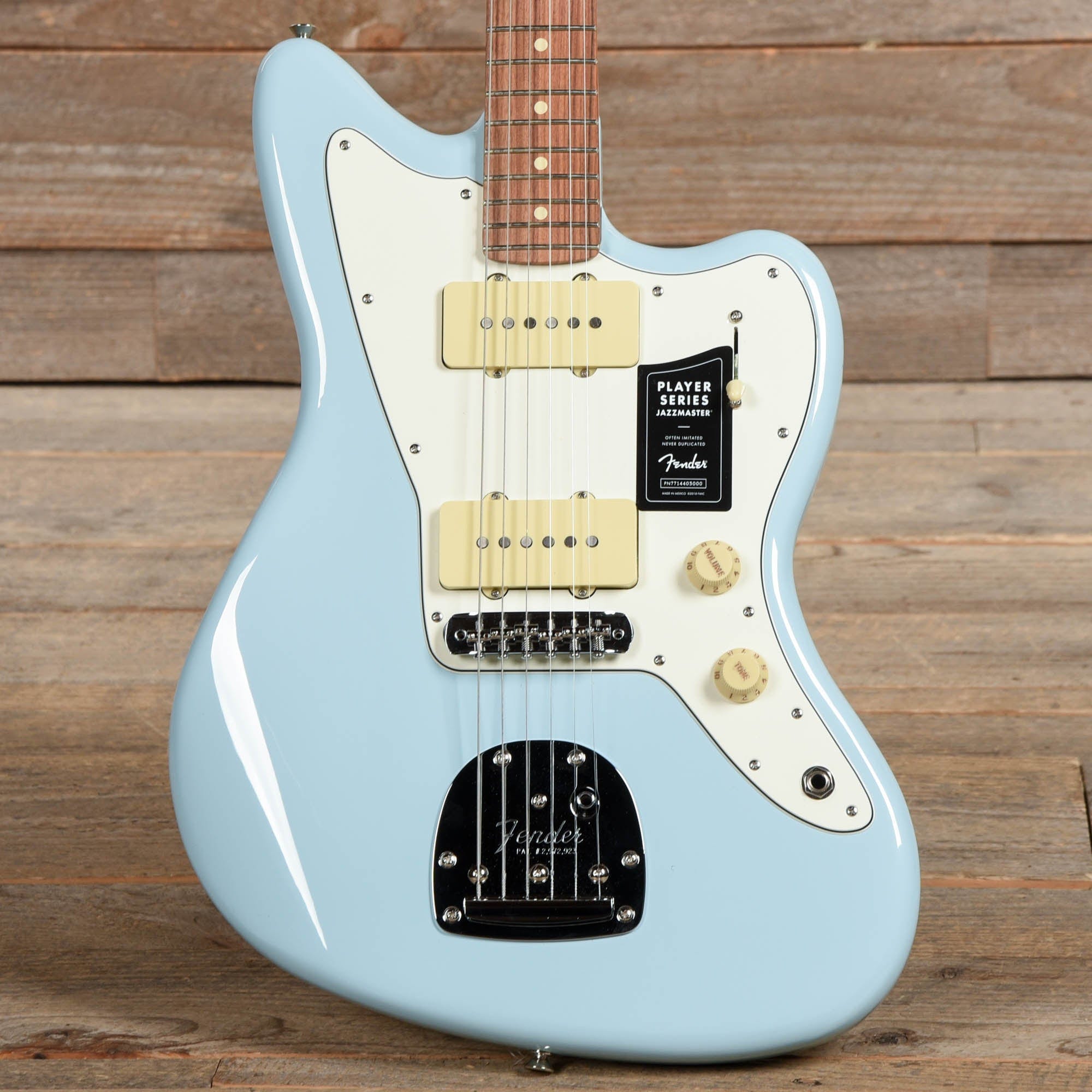 Fender Player Jazzmaster Sonic Blue w/Olympic White Headcap, Pure Vintage '65 Pickups, & Series/Parallel 4-Way Electric Guitars / Solid Body
