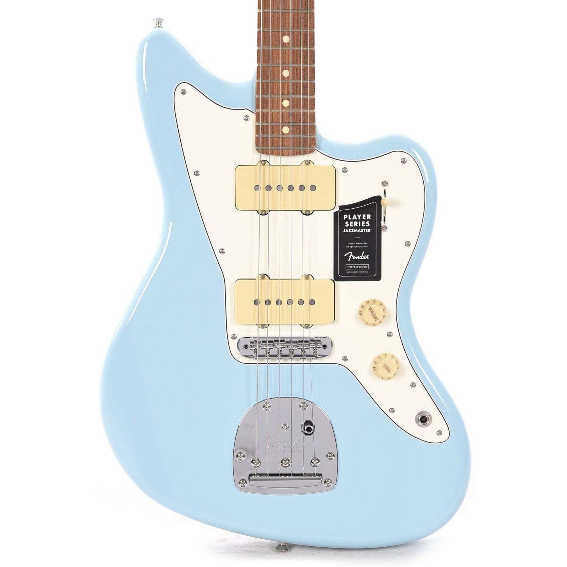 Fender Player Jazzmaster Sonic Blue w/Olympic White Headcap, Pure Vintage '65 Pickups, & Series/Parallel 4-Way Electric Guitars / Solid Body