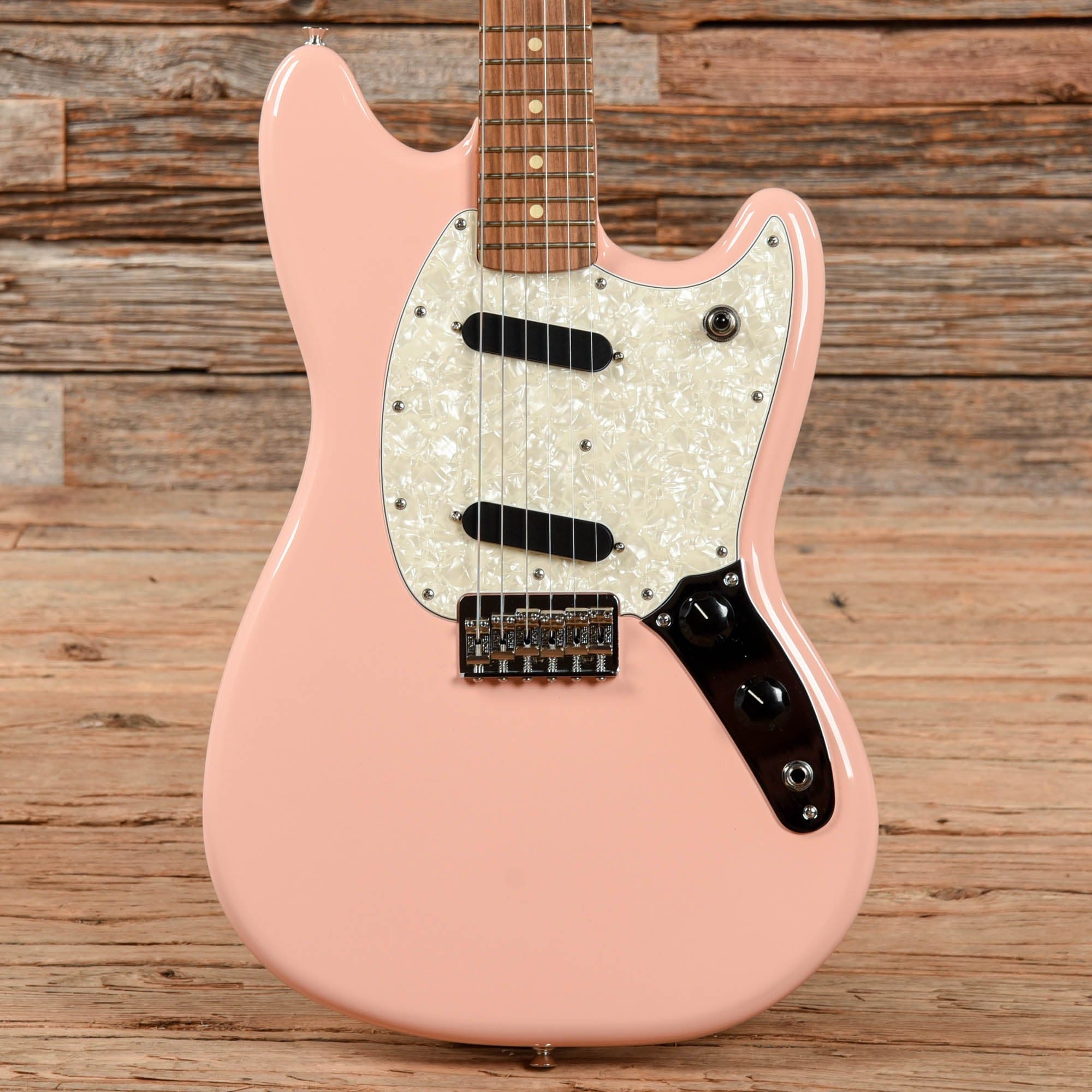 Shell Pink Fender Model Fender Player Mustang Shell Pink 2022 – Chicago Music Exchange