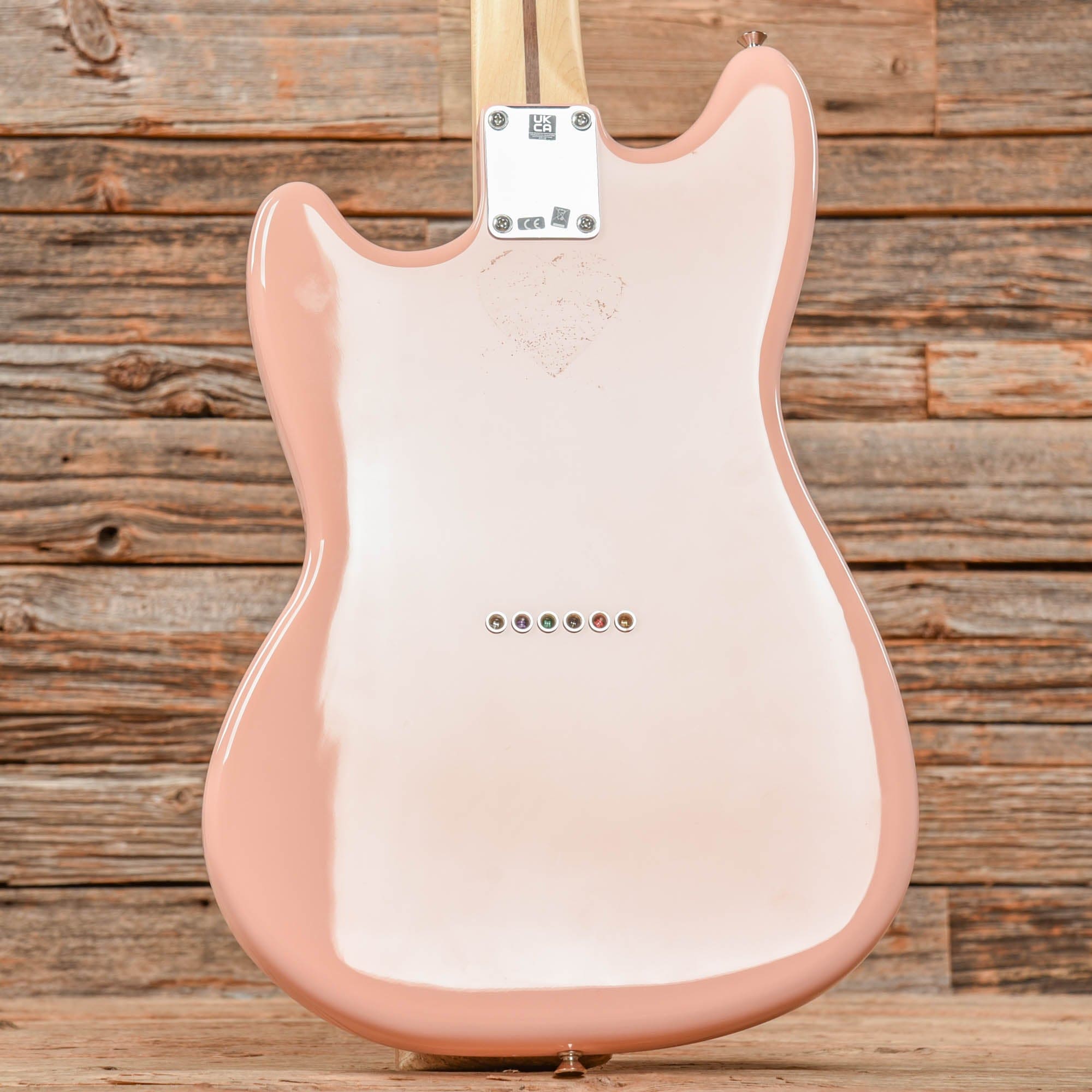 Shell Pink Fender Model Fender Player Mustang Shell Pink 2022 – Chicago Music Exchange