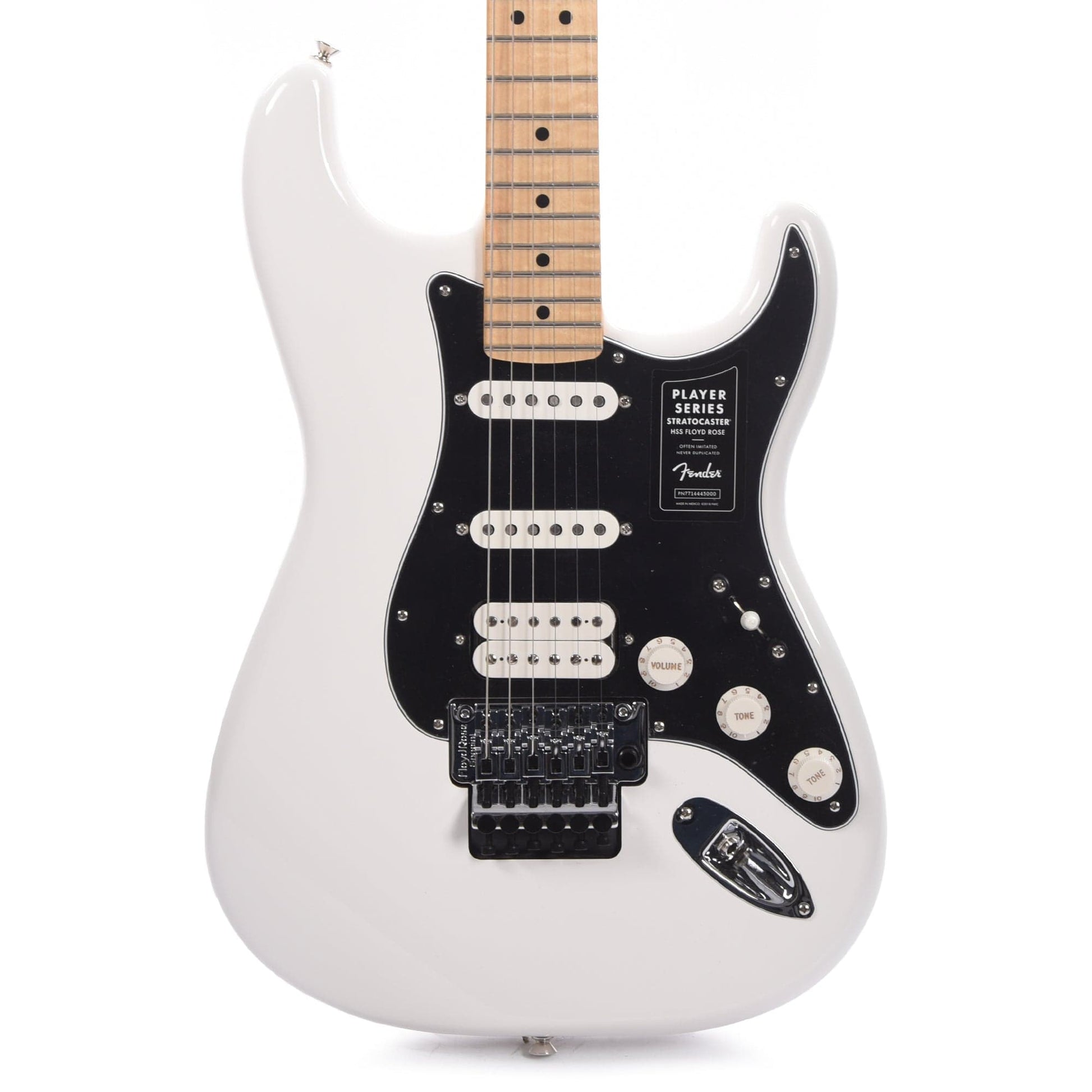Fender Player Stratocaster Floyd Rose HSS Polar White Electric Guitars / Solid Body