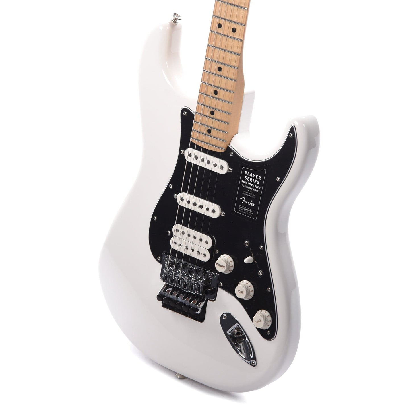 Fender Player Stratocaster Floyd Rose HSS Polar White Electric Guitars / Solid Body