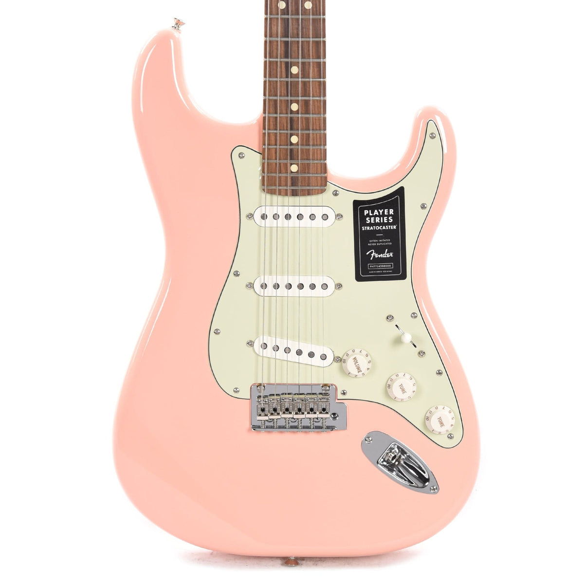 Fender Player Stratocaster Shell Pink w/3-Ply Mint Pickguard – Chicago ...