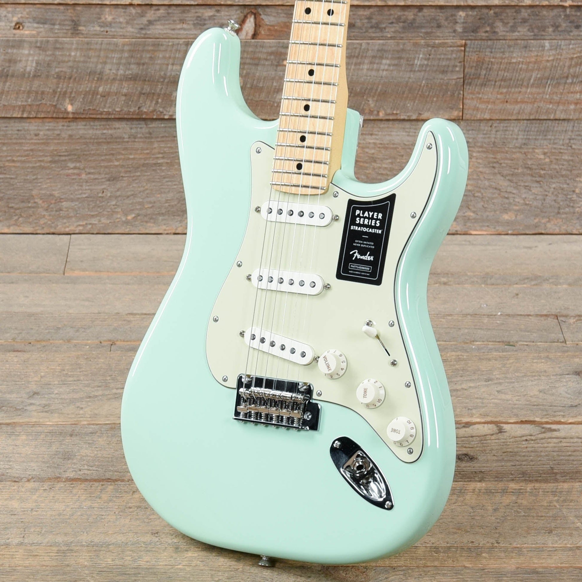 Fender Player Stratocaster Surf Green w/3-Ply Mint Pickguard Electric Guitars / Solid Body