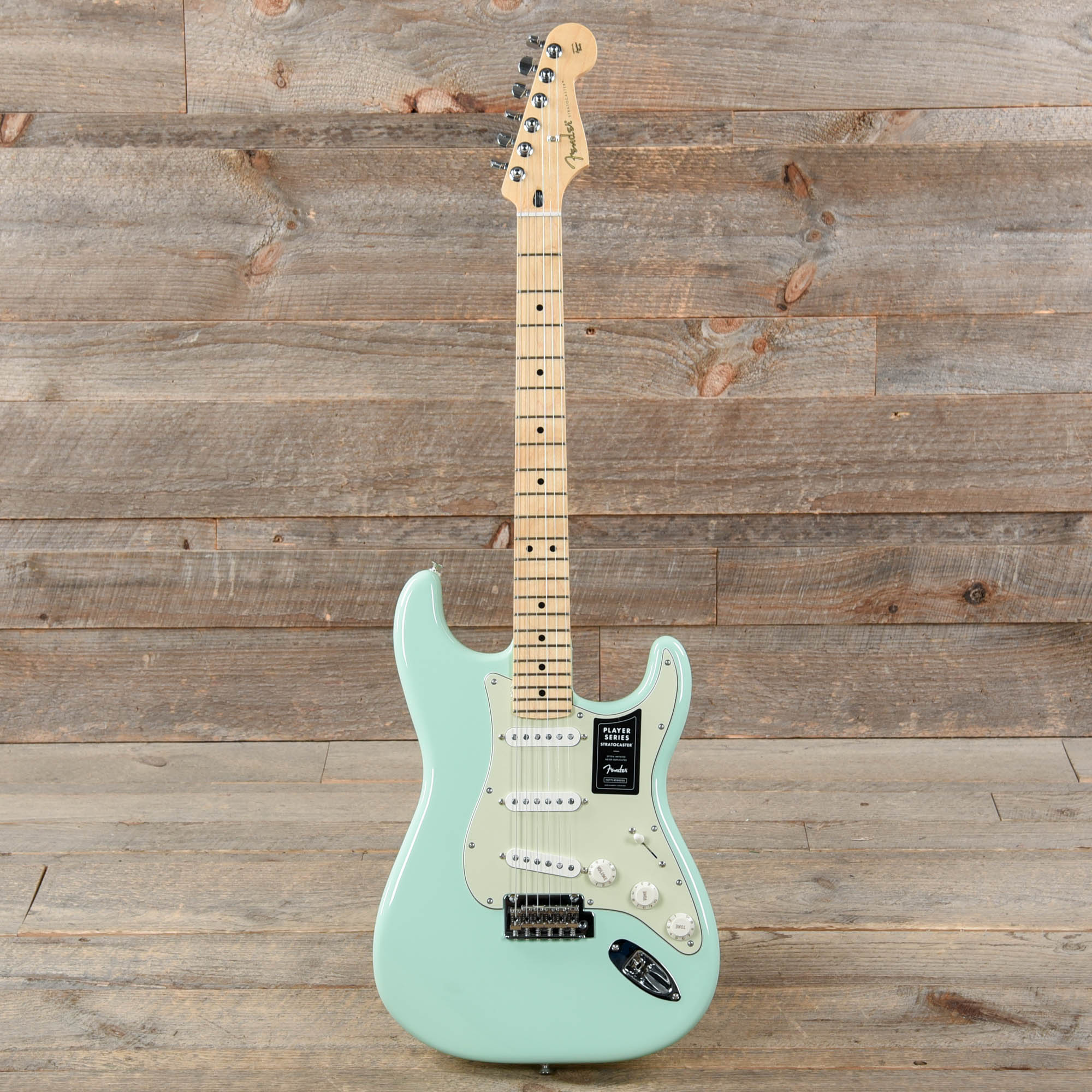 Fender Player Stratocaster Surf Green w/3-Ply Mint Pickguard Electric Guitars / Solid Body
