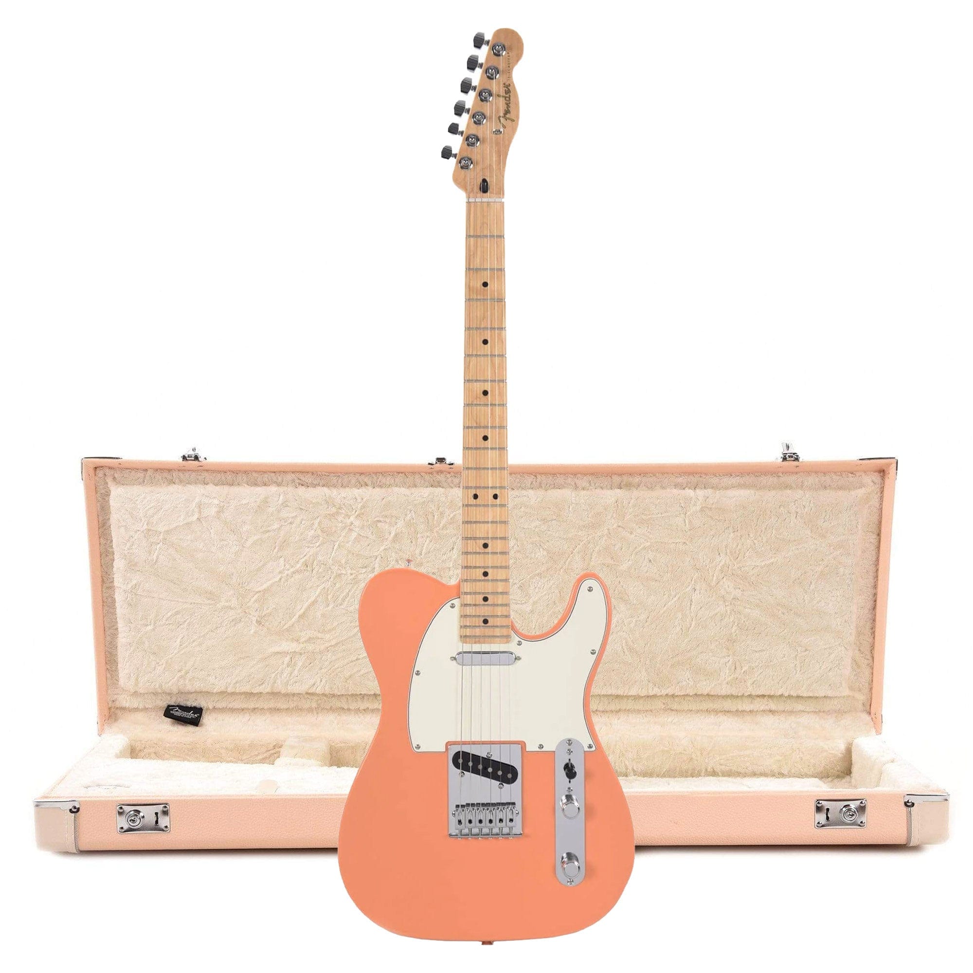 Fender Player Telecaster Pacific Peach and Shell Pink Hardshell Case B ...