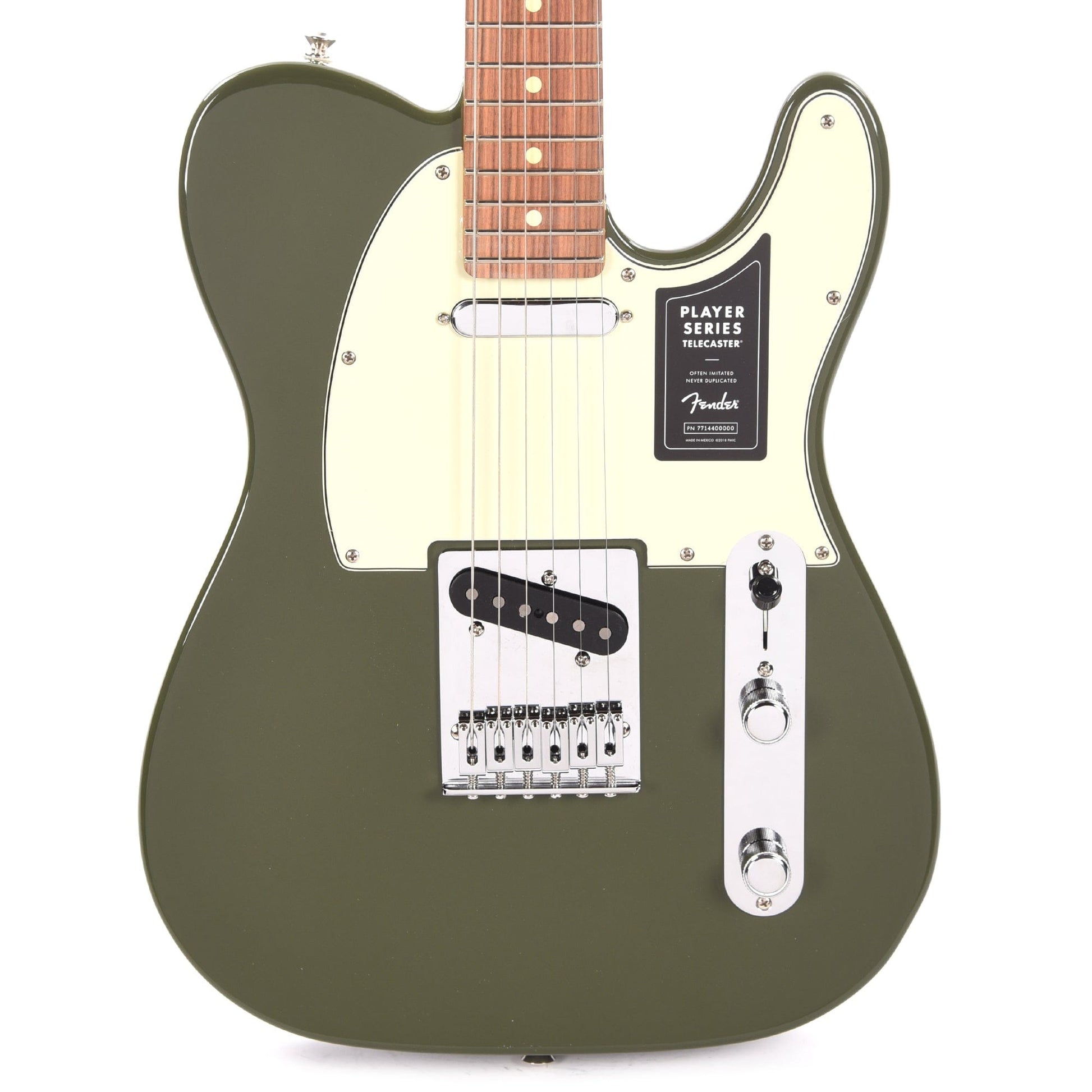 Fender Player Telecaster Olive w/3-Ply Mint Pickguard Electric Guitars / Solid Body