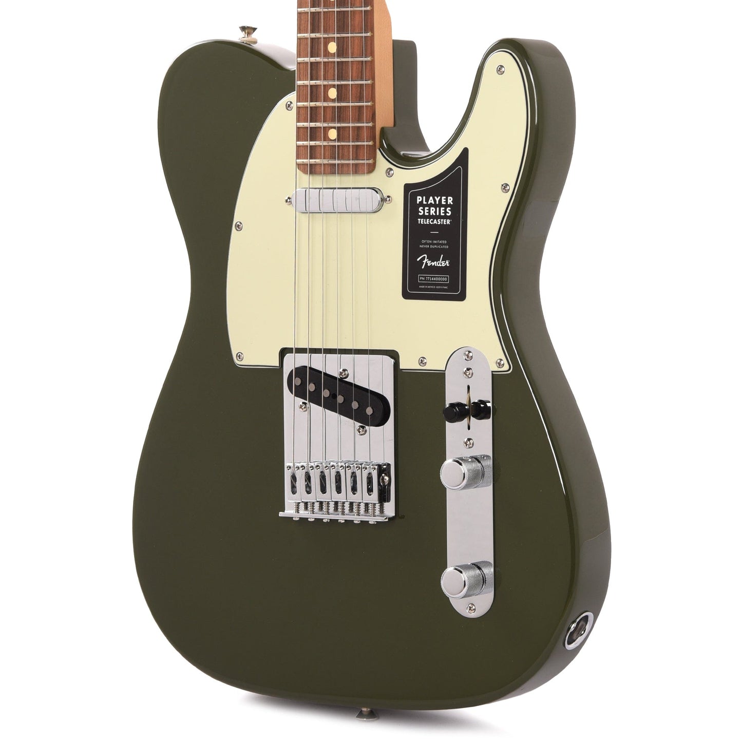 Fender Player Telecaster Olive w/3-Ply Mint Pickguard Electric Guitars / Solid Body