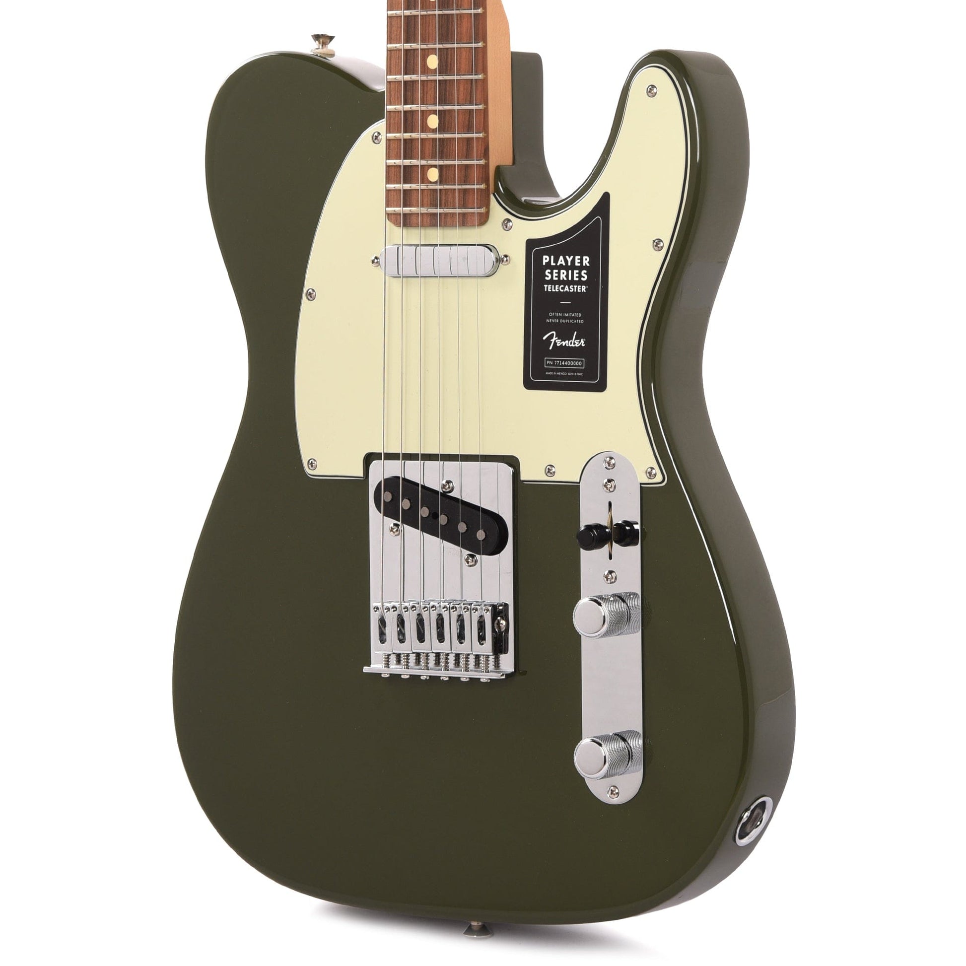 Fender Player Telecaster Olive w/3-Ply Mint Pickguard Electric Guitars / Solid Body
