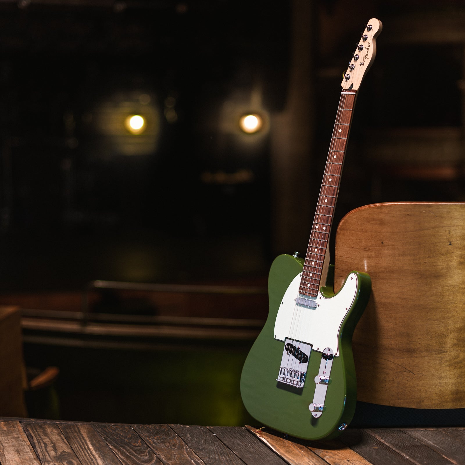 Fender Player Telecaster Olive w/3-Ply Mint Pickguard Electric Guitars / Solid Body