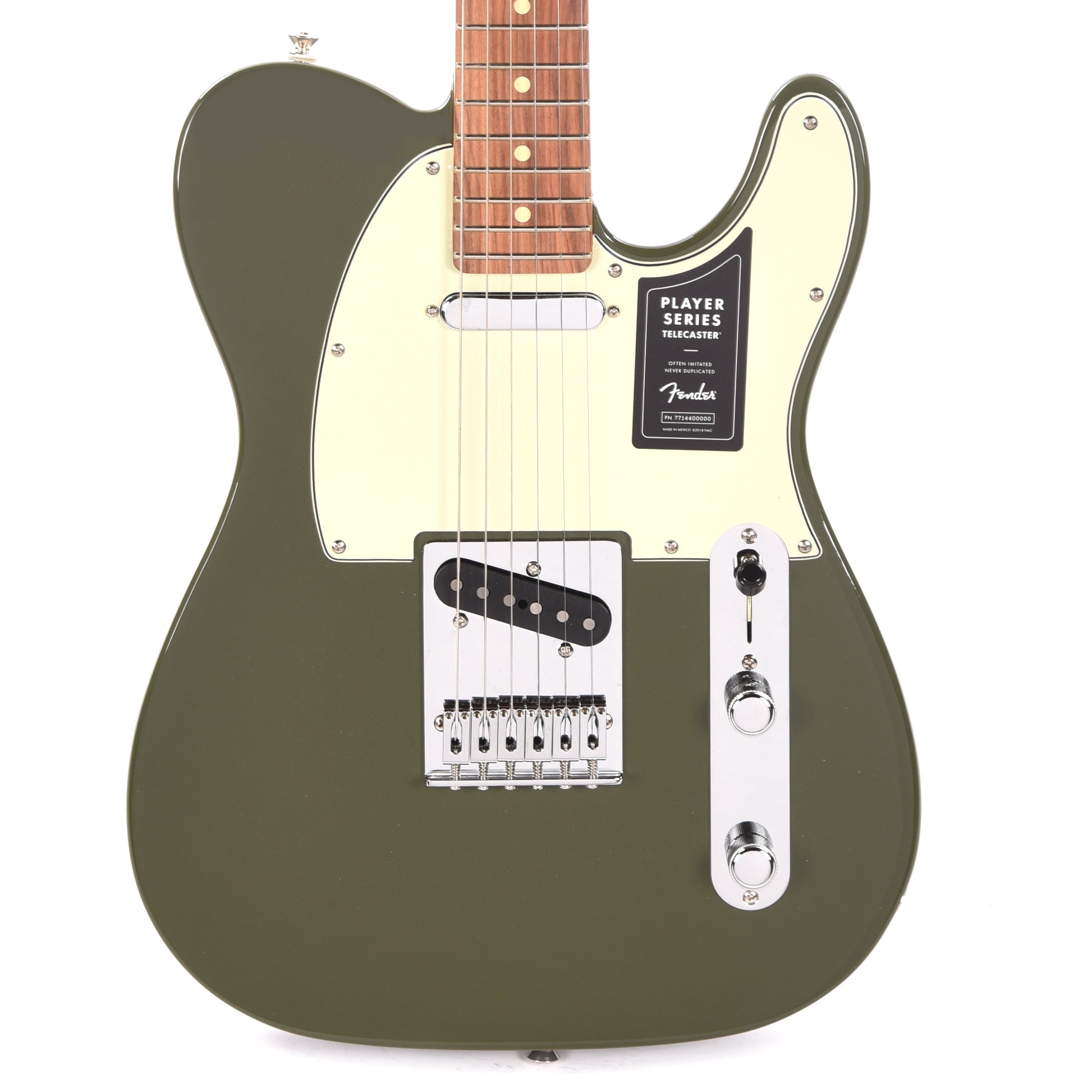 Fender Player Telecaster Olive w/3-Ply Mint Pickguard Electric Guitars / Solid Body