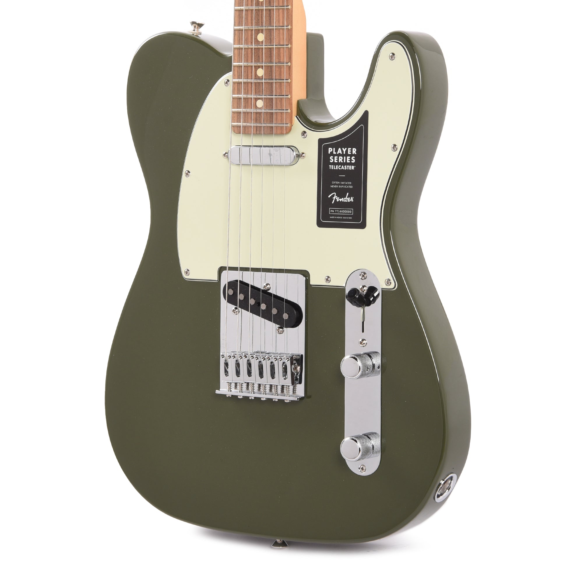 Fender Player Telecaster Olive w/3-Ply Mint Pickguard Electric Guitars / Solid Body