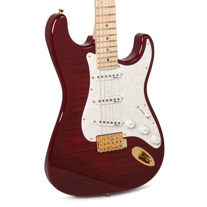 Fender Richie Kotzen Stratocaster Transparent Red Burst Electric Guitars / Solid Body