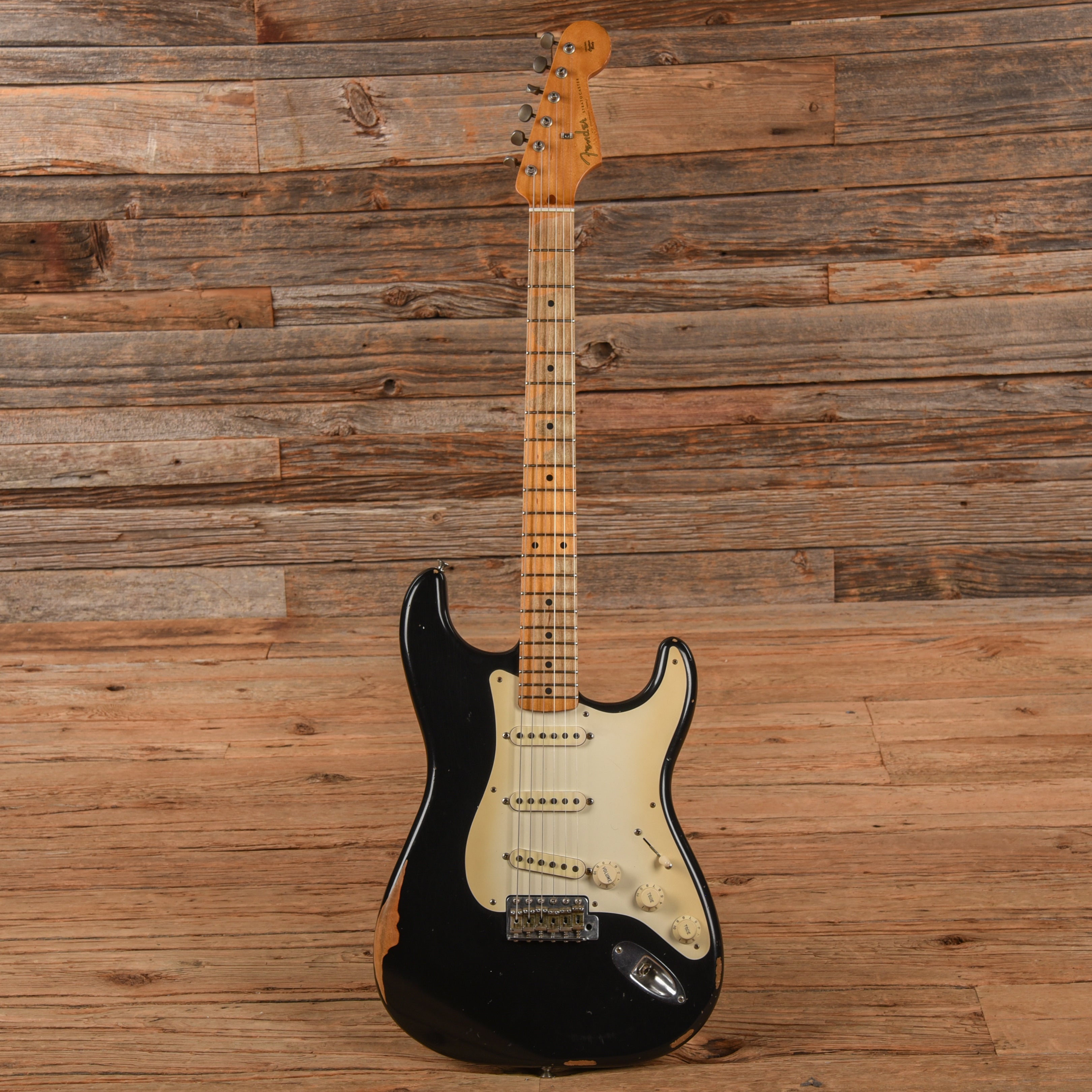 Fender Road Worn '50s Stratocaster Black 2011 Electric Guitars / Solid Body