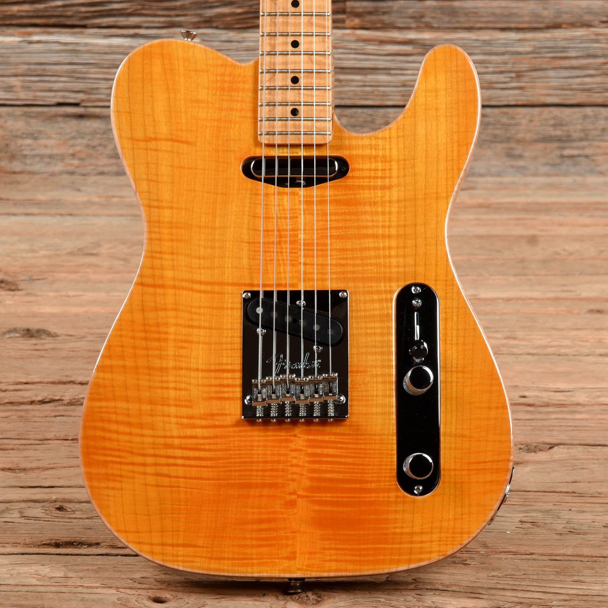 Fender Select Series Telecaster Carved Top Amber 2012 Electric Guitars / Solid Body