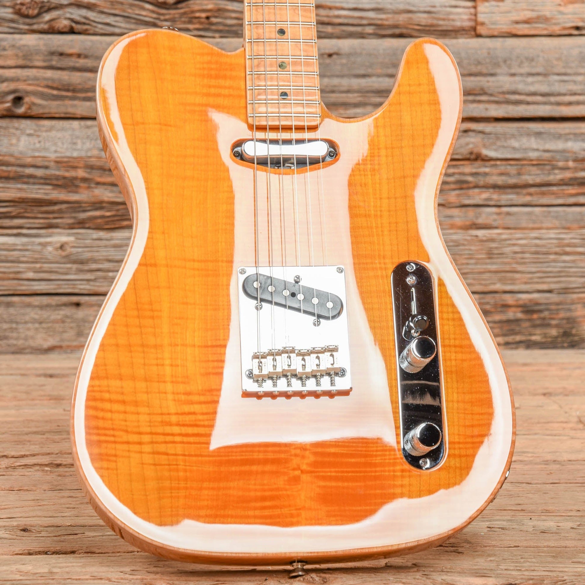 Fender Select Series Telecaster Carved Top Amber 2012 Electric Guitars / Solid Body