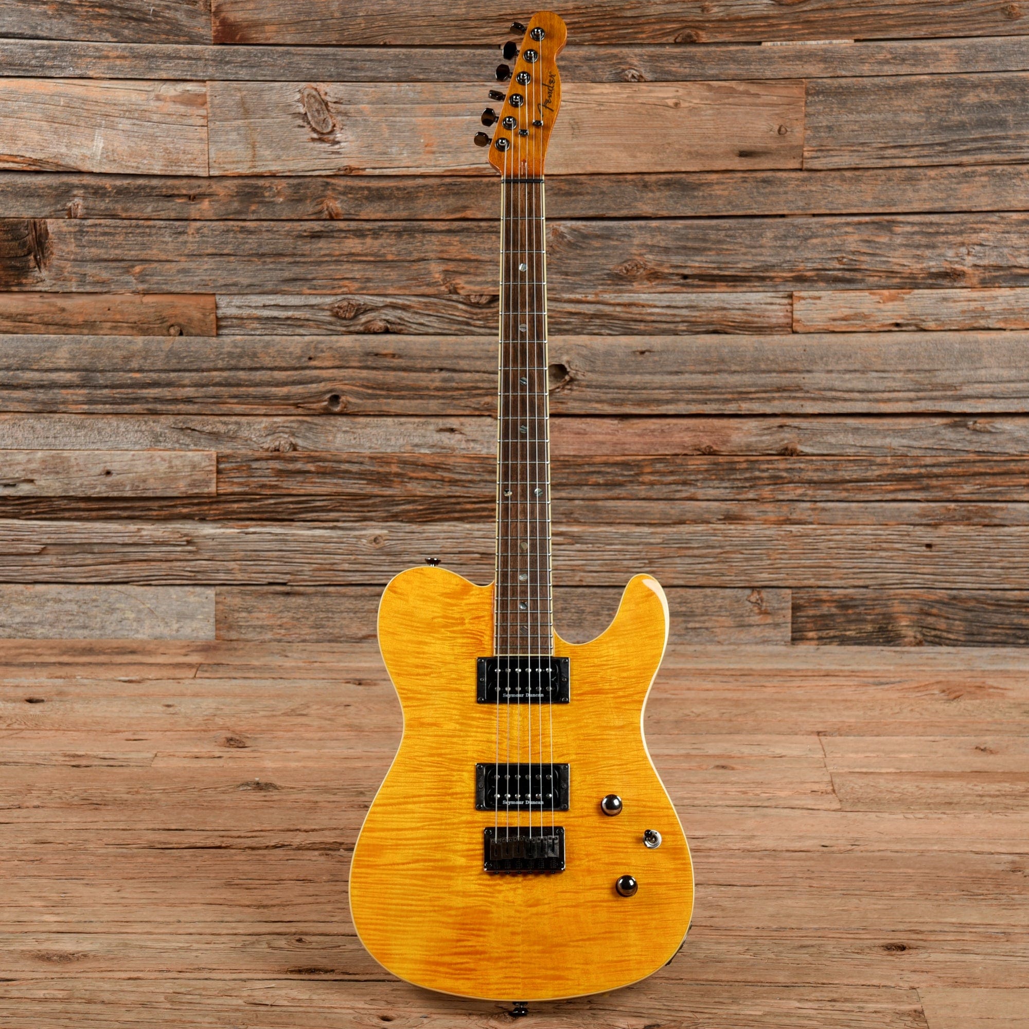 Fender Special Edition Custom Telecaster FMT HH Amber 2018 Electric Guitars / Solid Body
