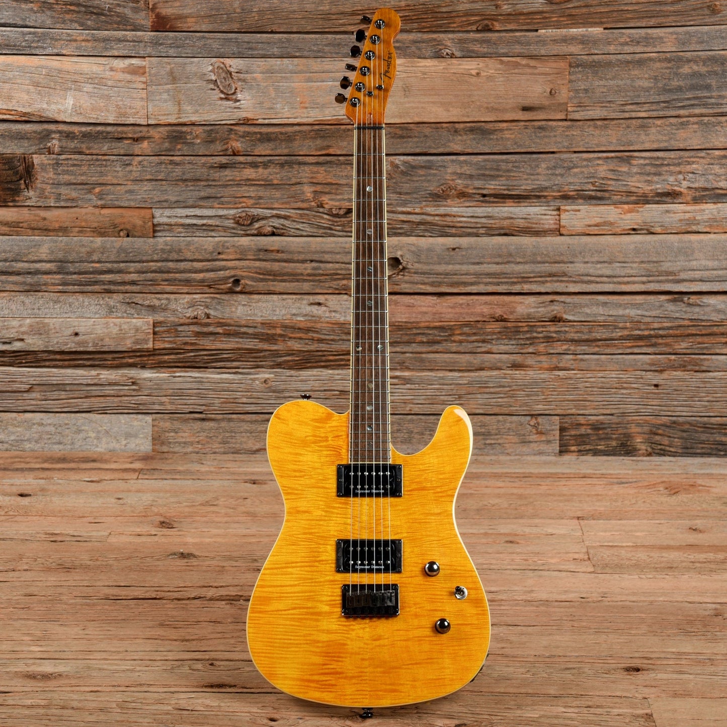 Fender Special Edition Custom Telecaster FMT HH Amber 2018 Electric Guitars / Solid Body