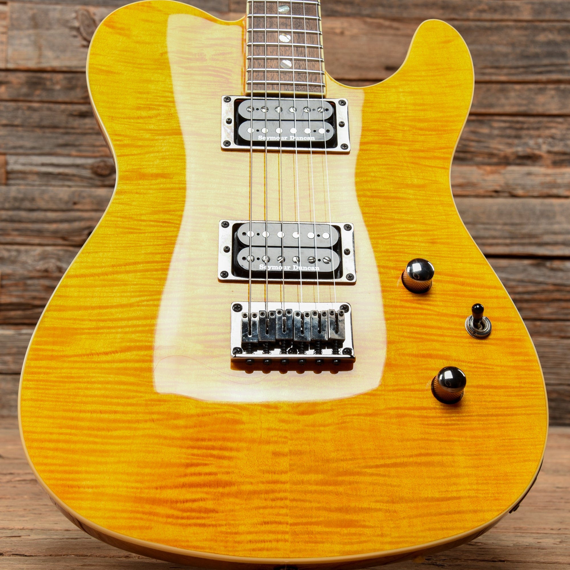 Fender Special Edition Custom Telecaster FMT HH Amber 2018 Electric Guitars / Solid Body