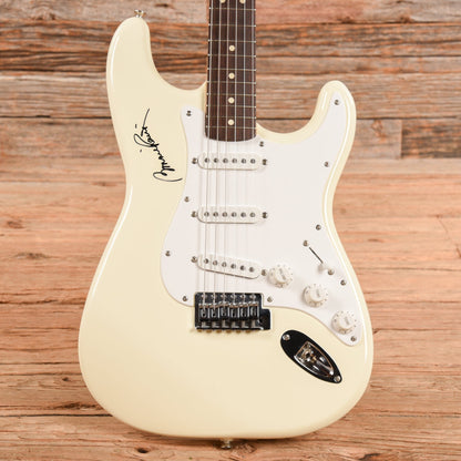 Fender "Squier Series" Standard Stratocaster Olympic White 1995 Electric Guitars / Solid Body