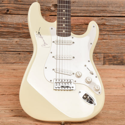 Fender "Squier Series" Standard Stratocaster Olympic White 1995 Electric Guitars / Solid Body