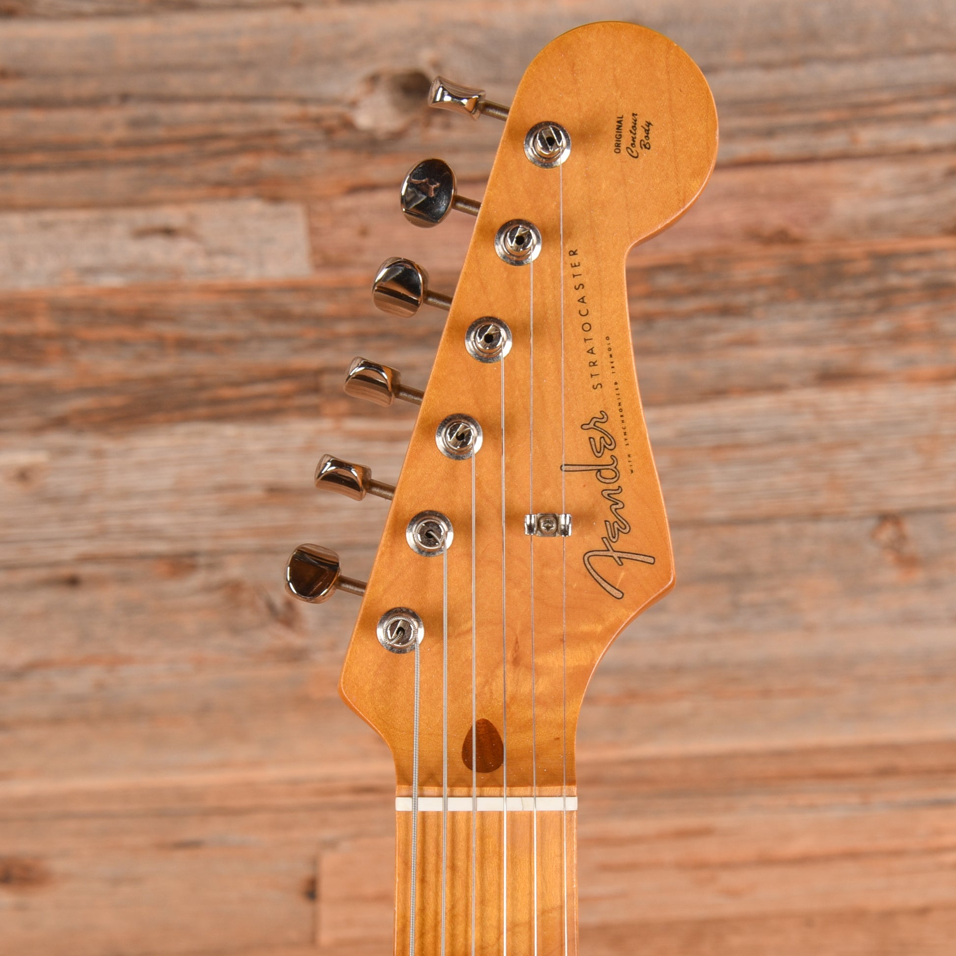 Fender ST-54 Stratocaster Reissue MIJ Neck with Unknown Body Cherry Sunburst Electric Guitars / Solid Body