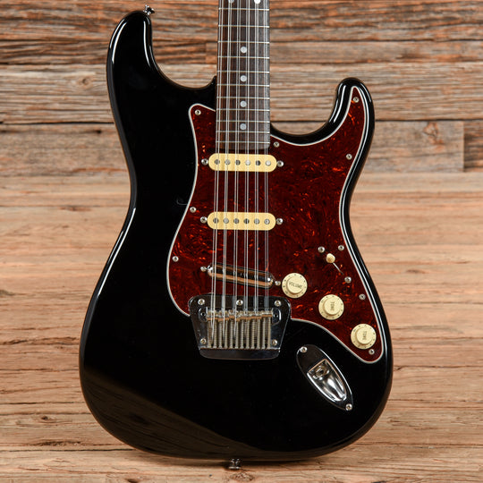 Fender ST-XII 12-String Stratocaster Black 1980s Electric Guitars / Solid Body