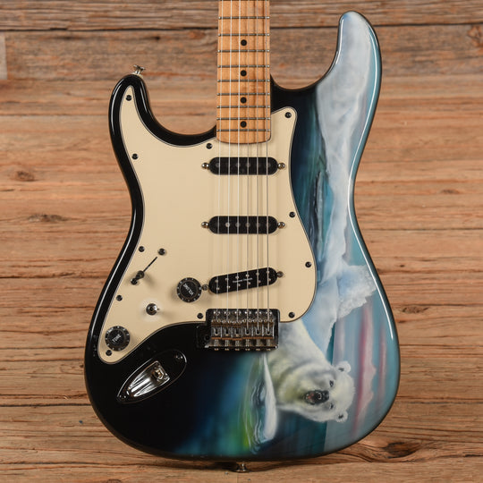Fender Standard Stratocaster Black 2004 LEFTY Electric Guitars / Solid Body
